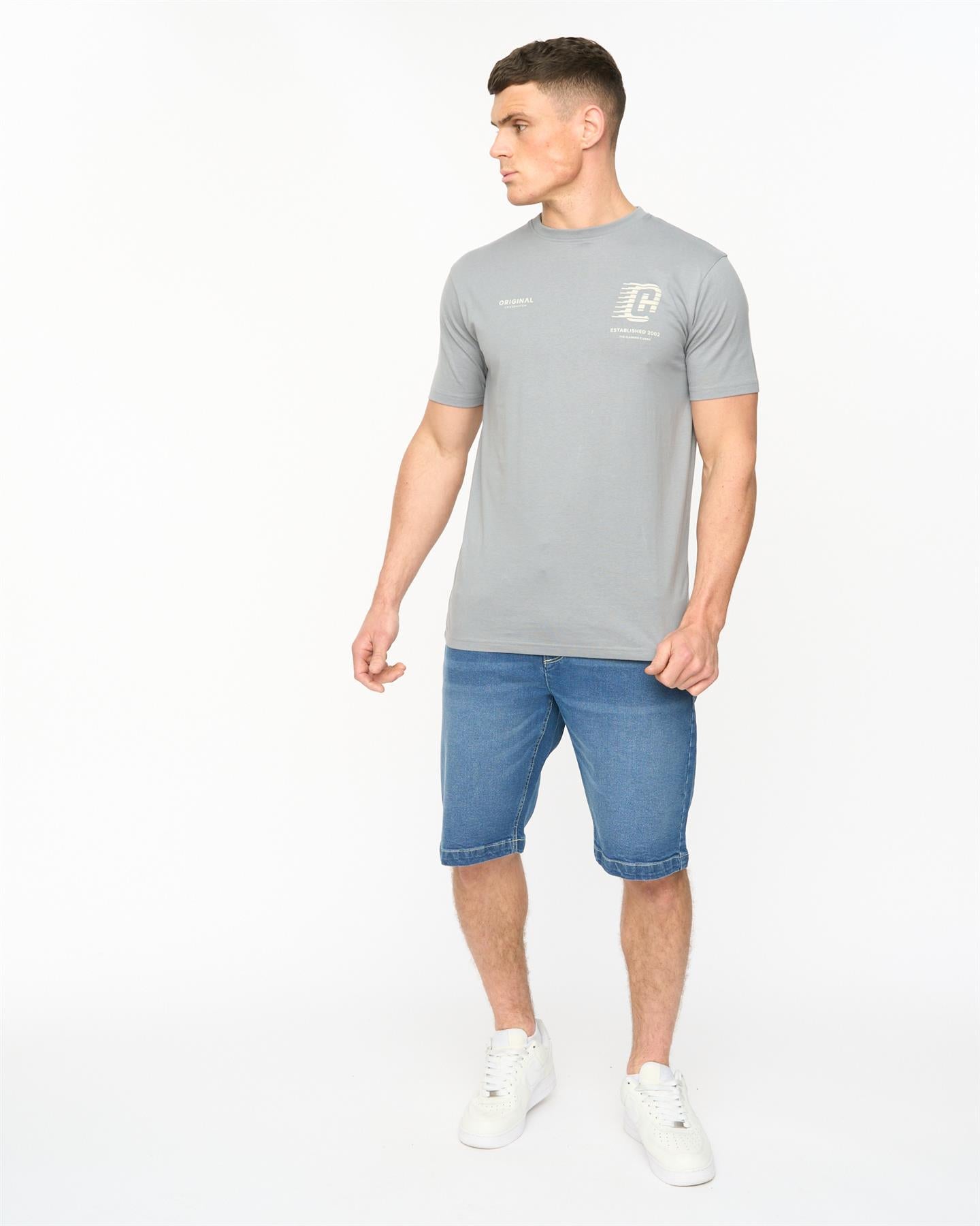 Mens Morville T-Shirt Steel Blue