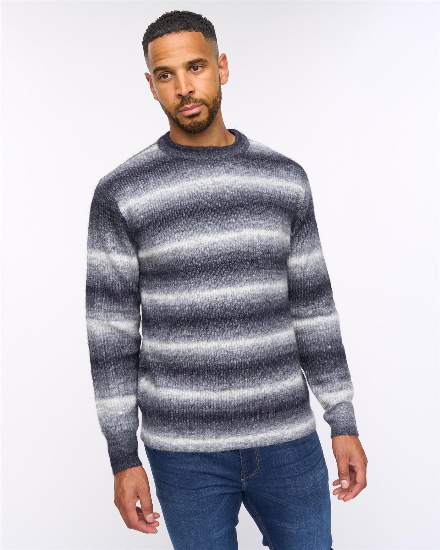 Ormonde Ombre Spacedye Jumper Dark Navy