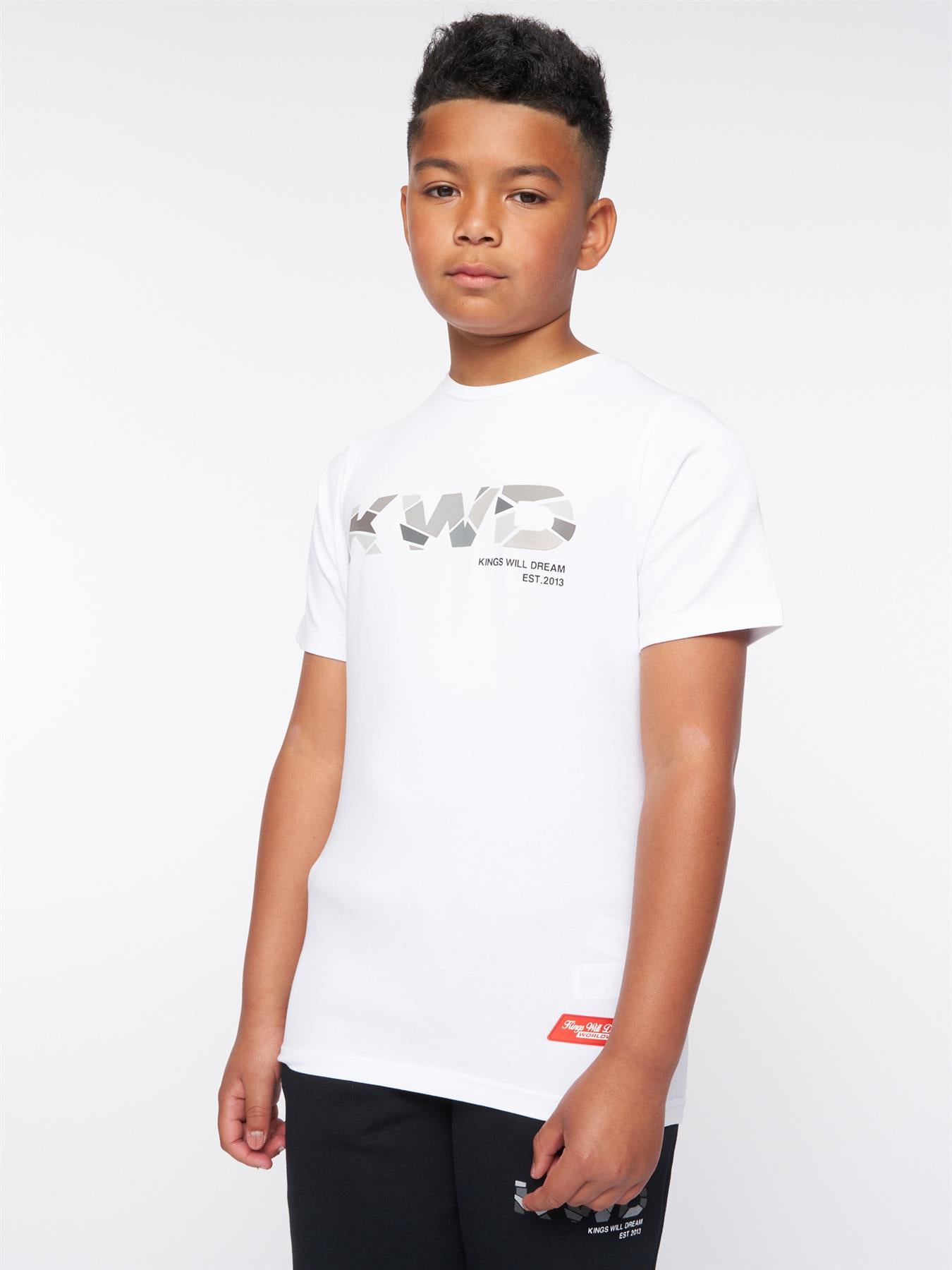 Fracture T-Shirt Optic White / Grey Reflective