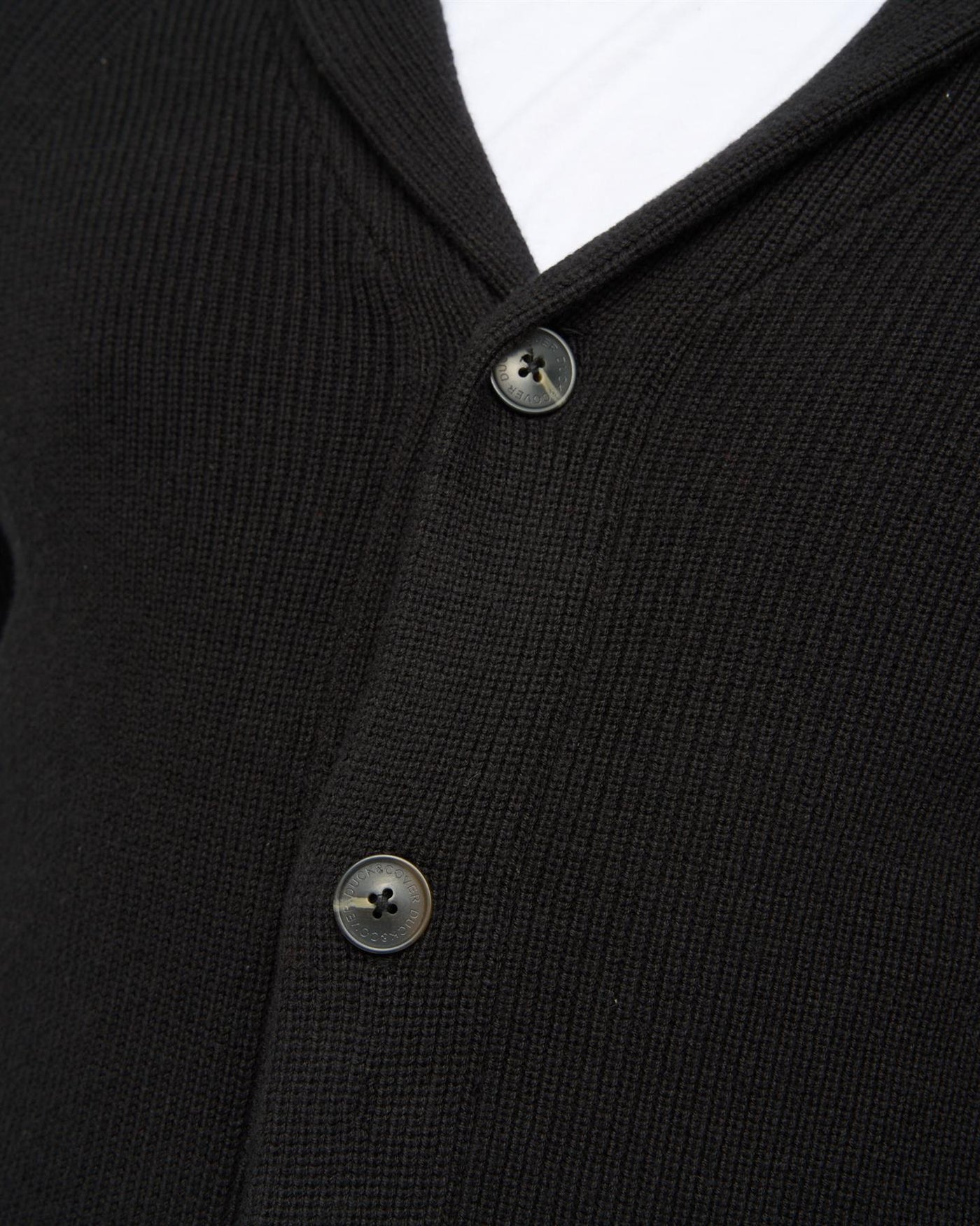 Mens Venosa Shawl Cardigan Black