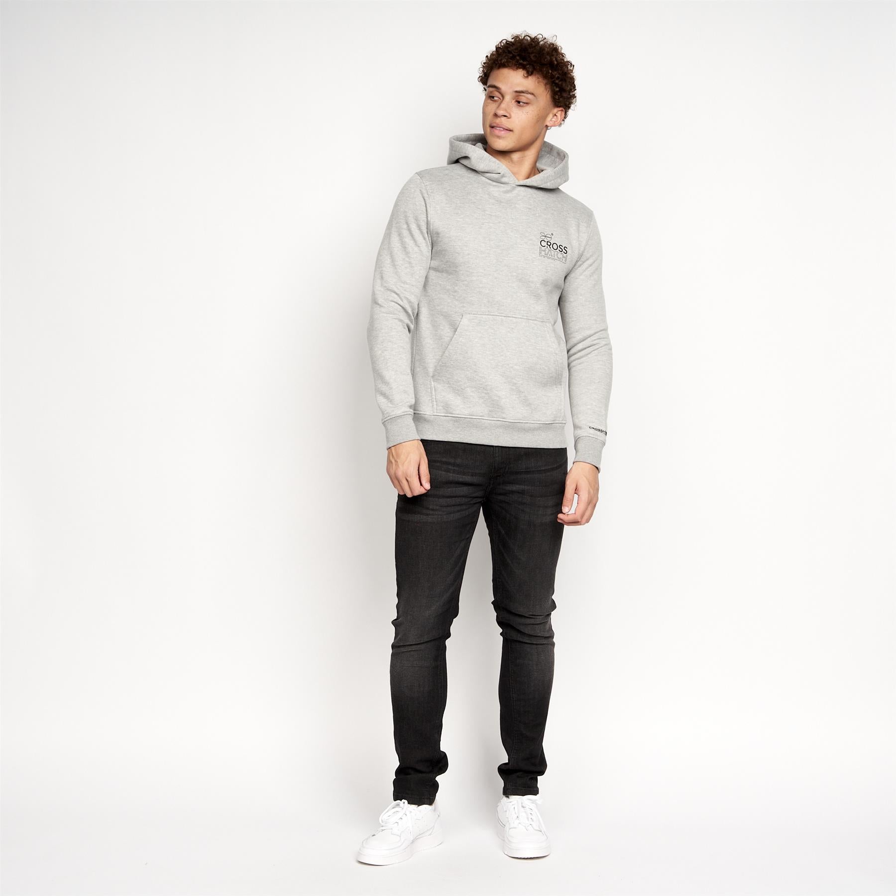 Mens Burmax Hoodie Grey Marl