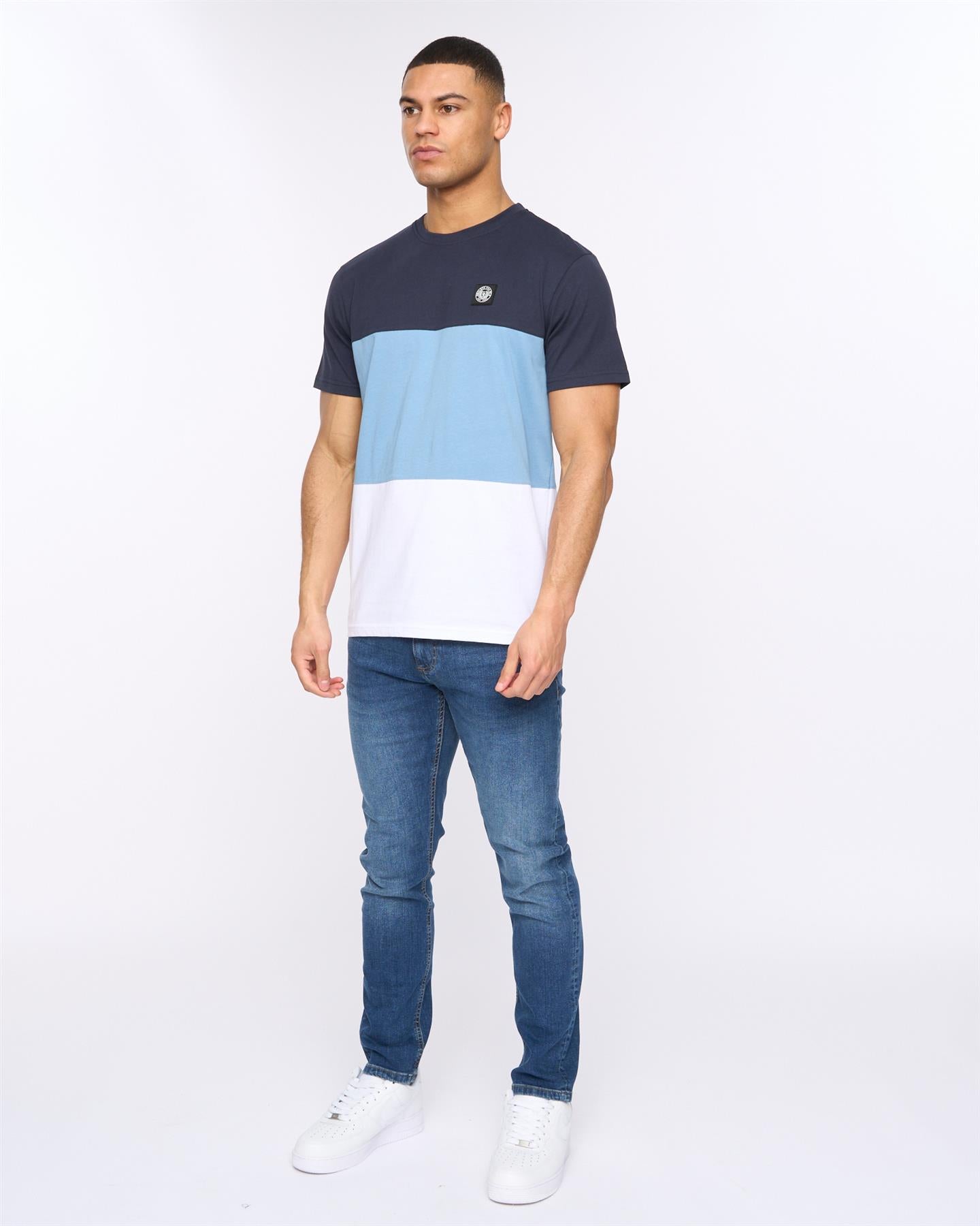 Mens Henpanel T-Shirt Navy