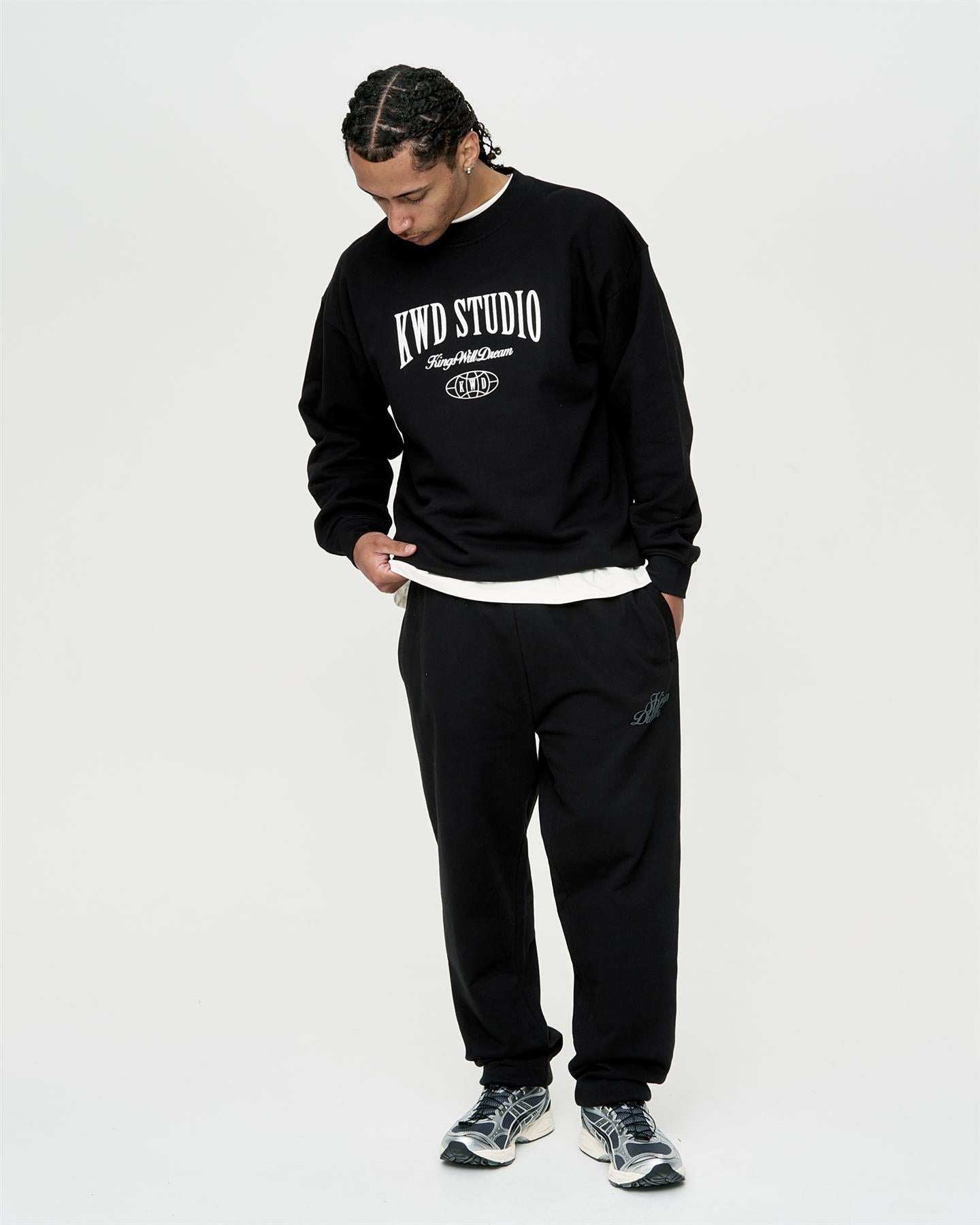 Mens Studio Studios Crew Sweat Black