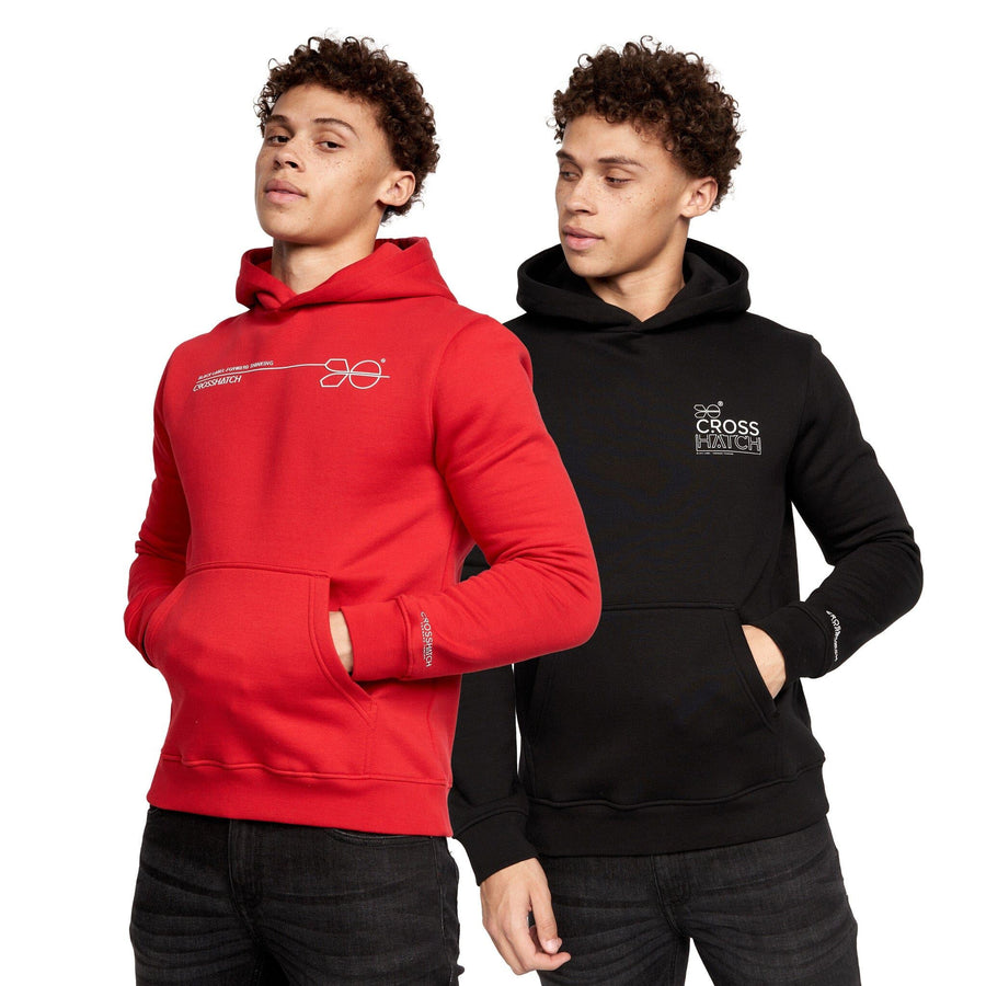 Mens Karver Hoodie 2pk Red/Black