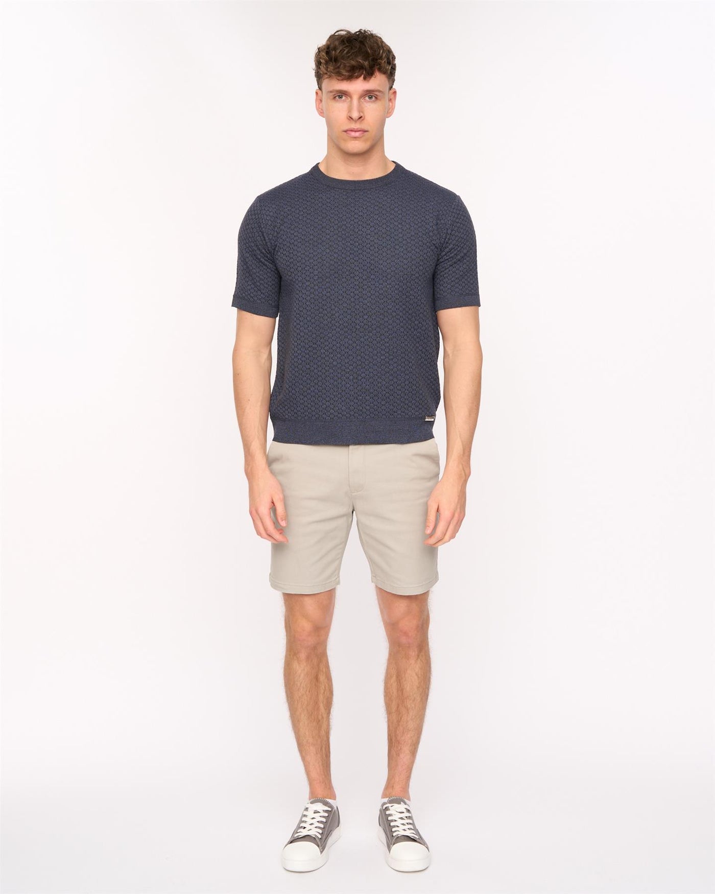 Mens Everett Chino Shorts Light Grey