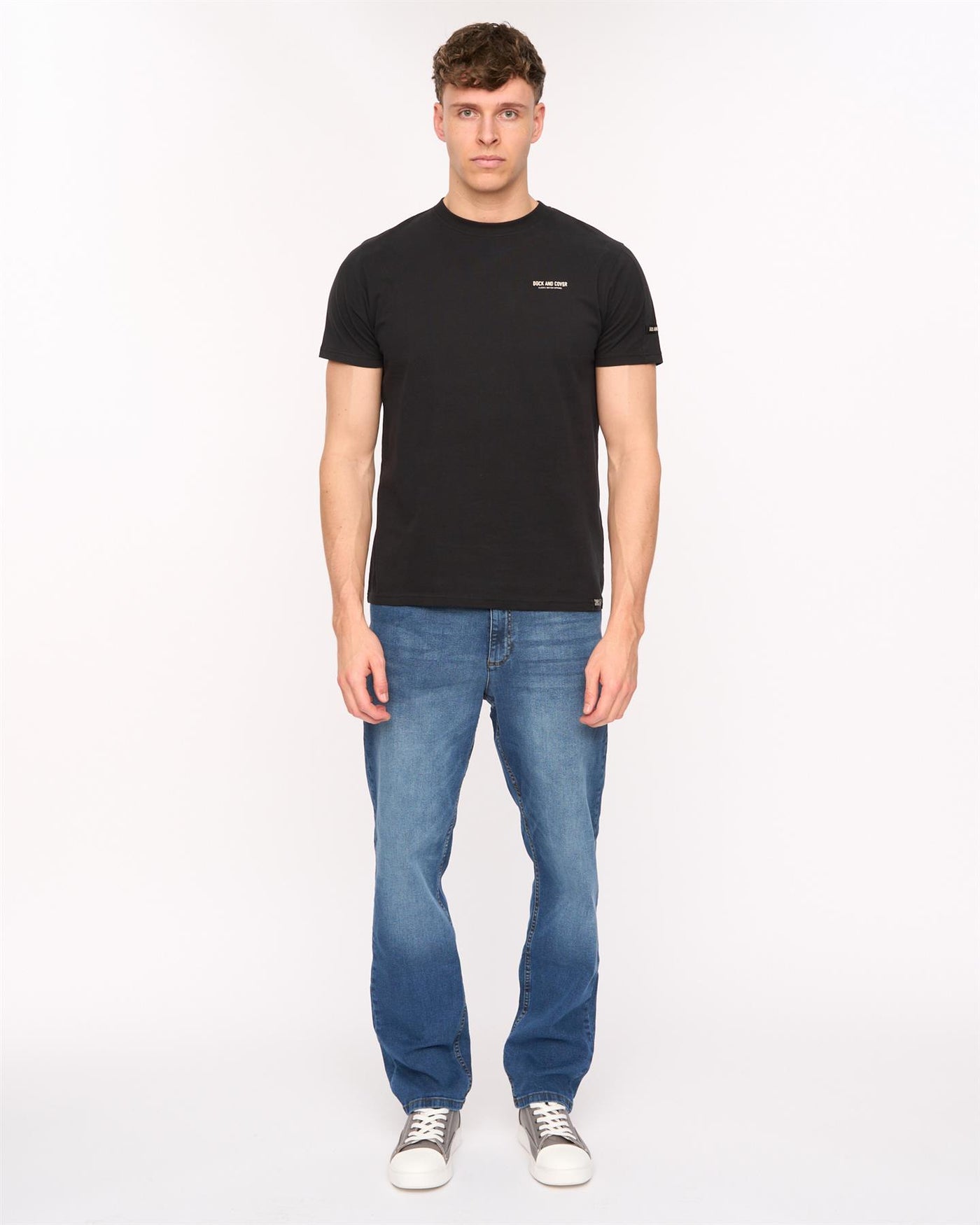 Mens Kelvyn Relaxed Fit Jeans Mid Wash