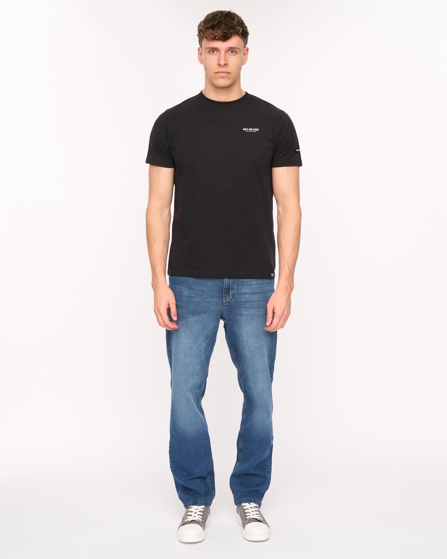 Mens Kelvyn Relaxed Fit Jeans Mid Wash