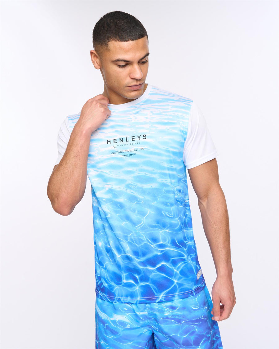 Mens Henpool T-Shirt Blue