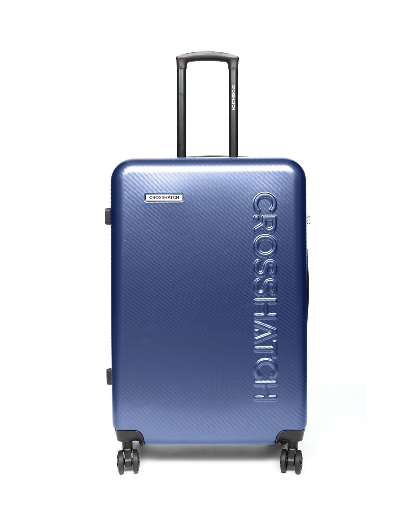 Mens Escapade Embossed Suitcase 3pk Royal