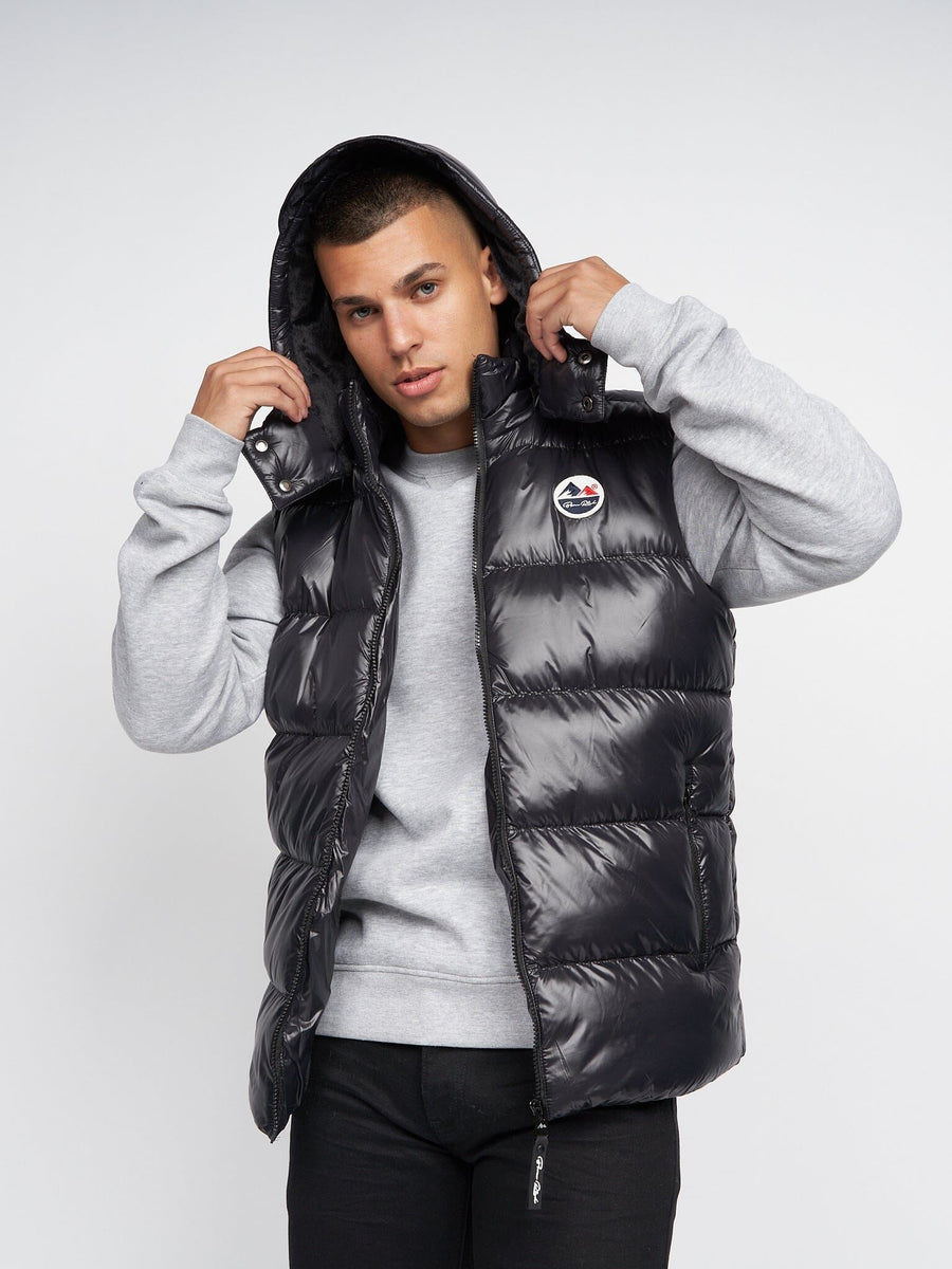 Henrico Detachable Hood Gilet Black