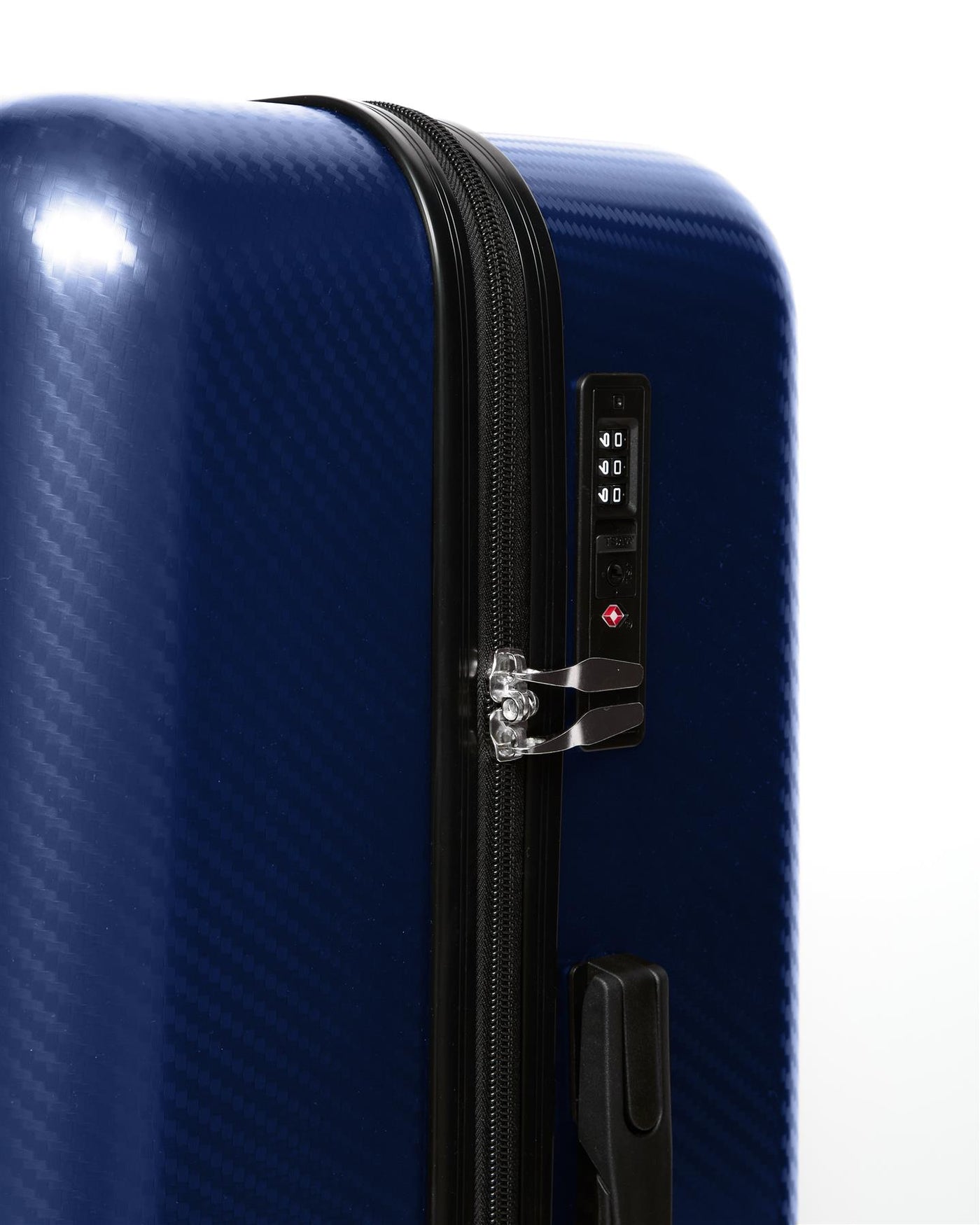 Mens Escapade Embossed Suitcase 3pk Royal