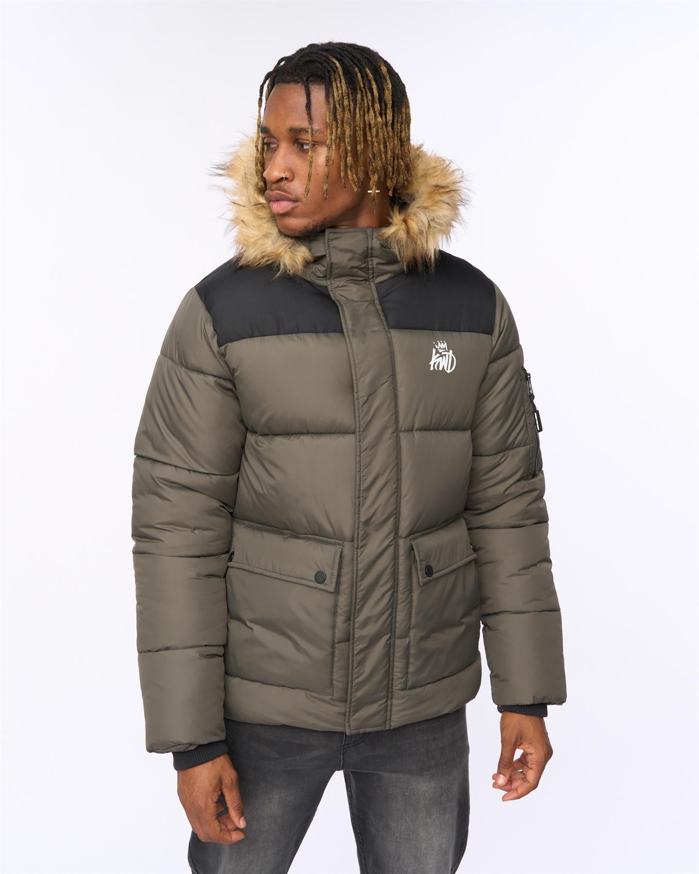 Mens Curvlay Parka Olive