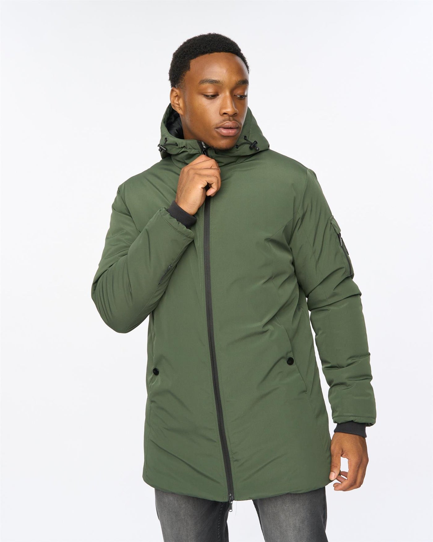 Mens Mantrax Padded Jacket Dark Olive