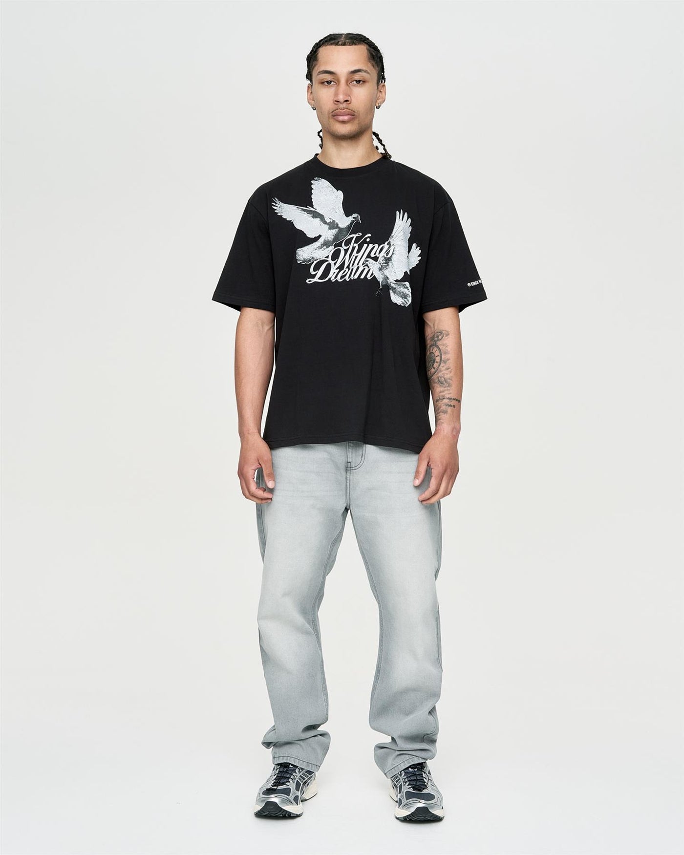 Mens Studio High Flying Doves T-Shirt Black