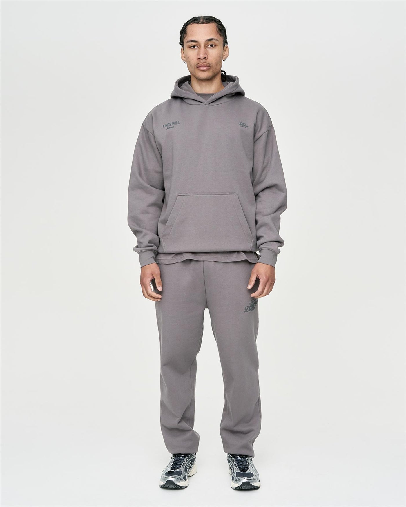 Mens Studio Garment District Hoodie Grey