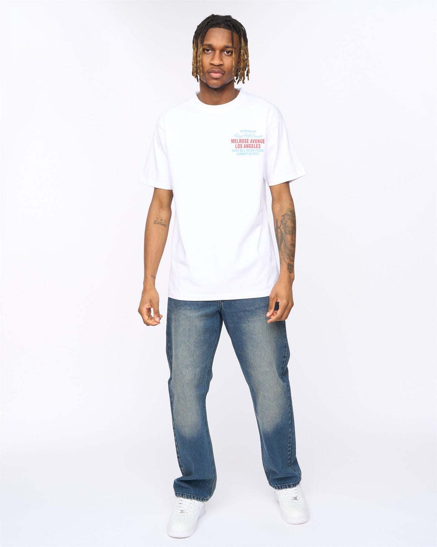 Mens Melrose Relaxed Fit T-Shirt White
