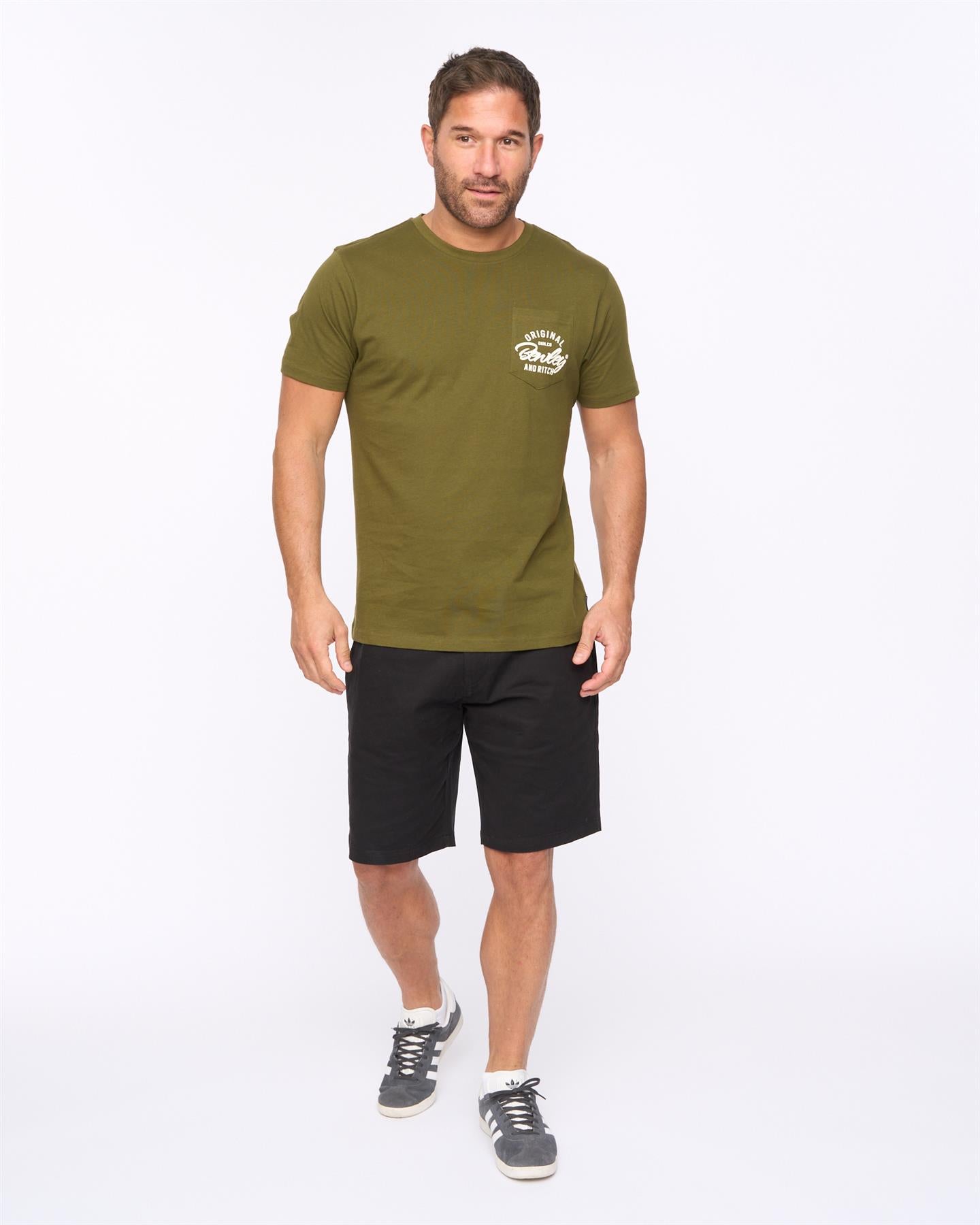 Mens Milestan T-Shirt Olive