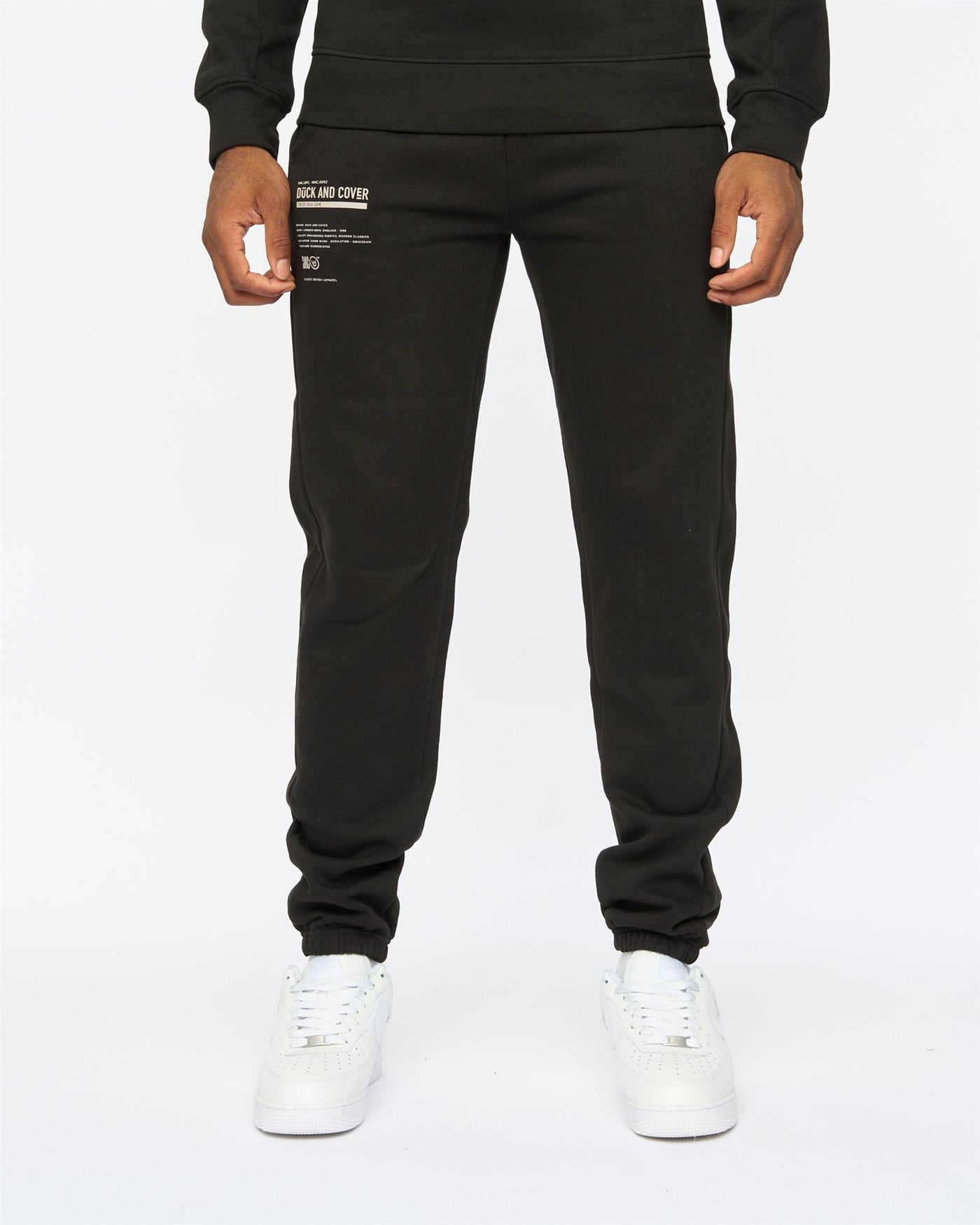 Mens Applewood Crew & Joggers Set Black