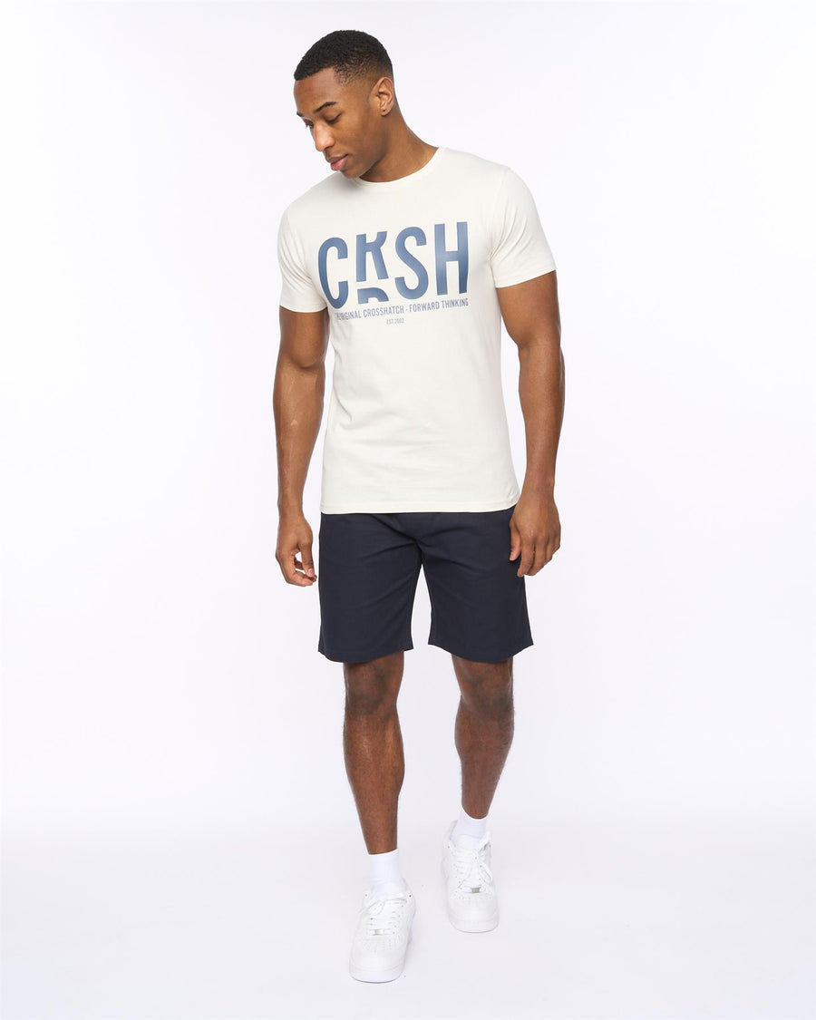 Mens Blansmoore Elastic Waist Shorts Navy
