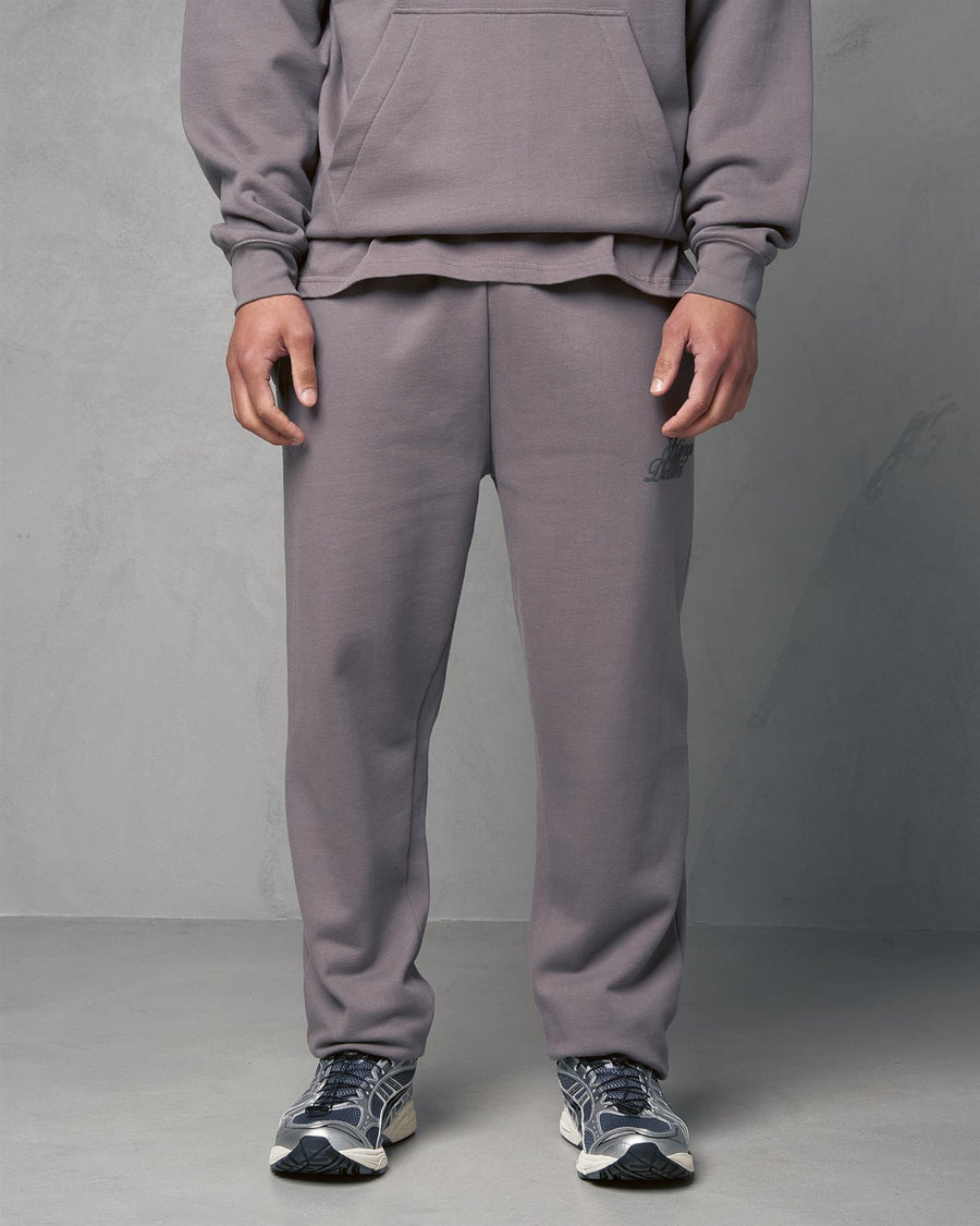 Mens Studio Scripted Joggers Mid Grey