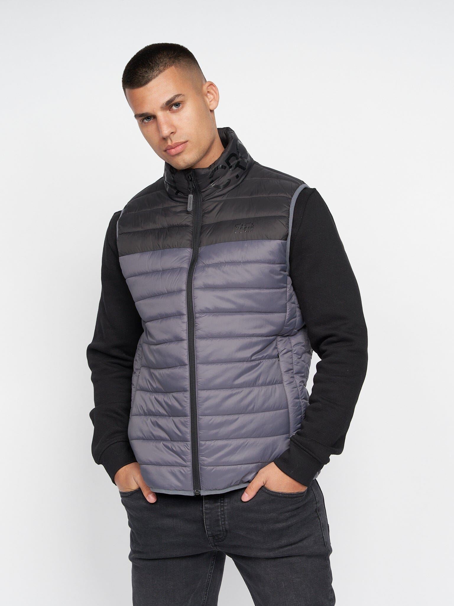 Presnell High Neck Gilet Charcoal
