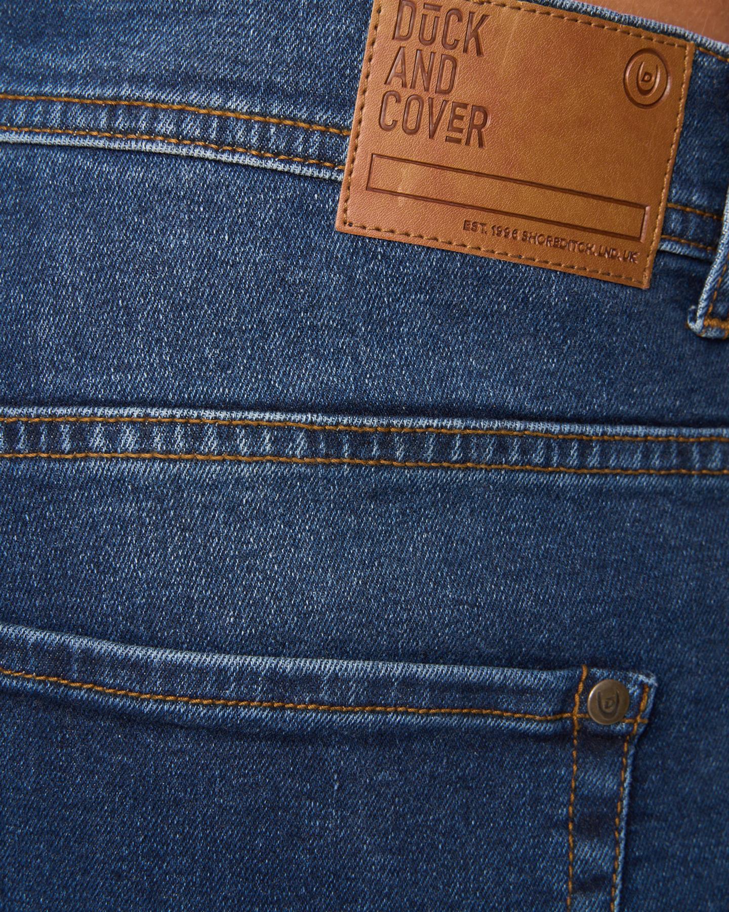 Mens Rushawn Relaxed Fit Jeans Dark Wash