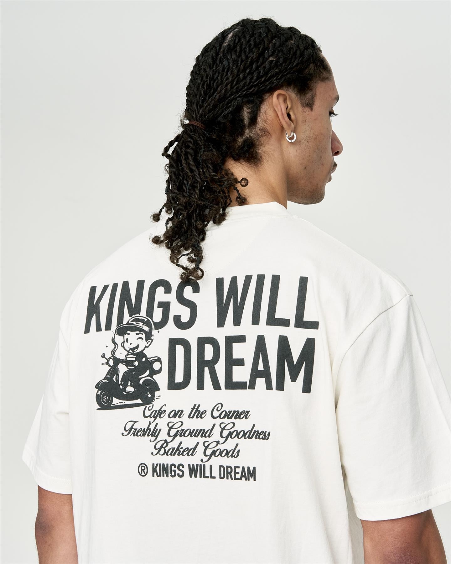 Mens Studio Cafe Boy T-Shirt White