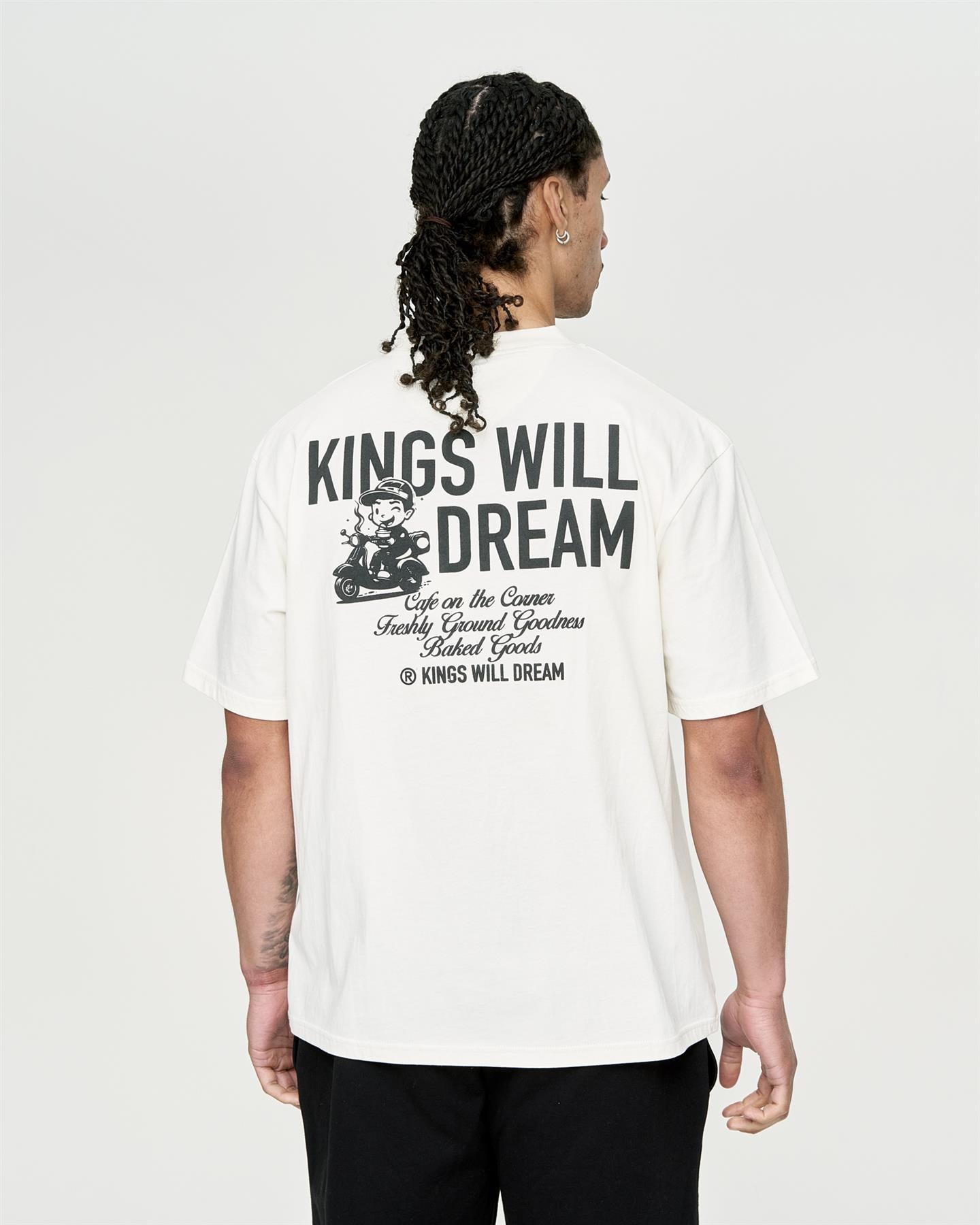 Mens Studio Cafe Boy T-Shirt White