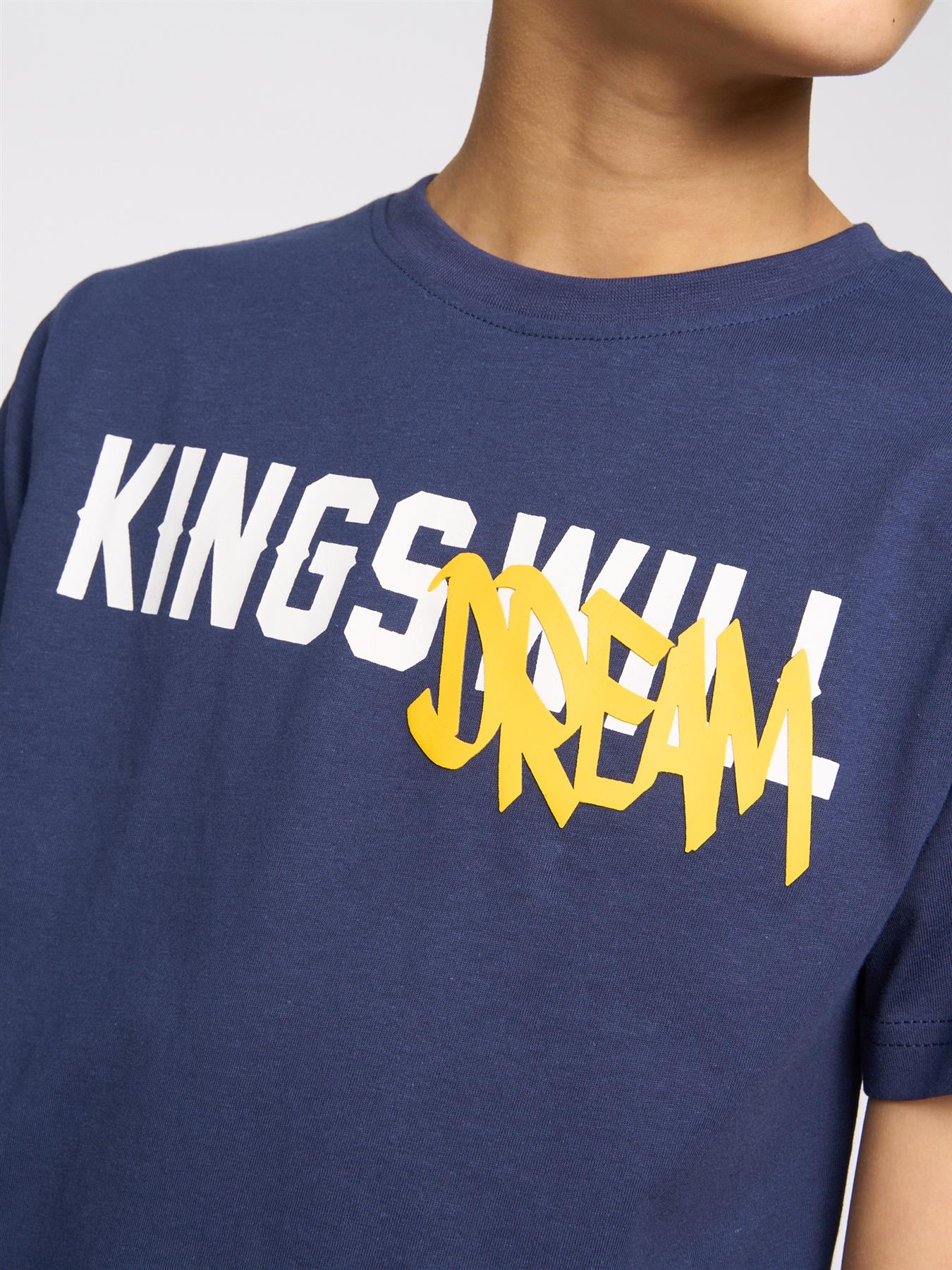 Kids Boys Tagged T-Shirt Navy