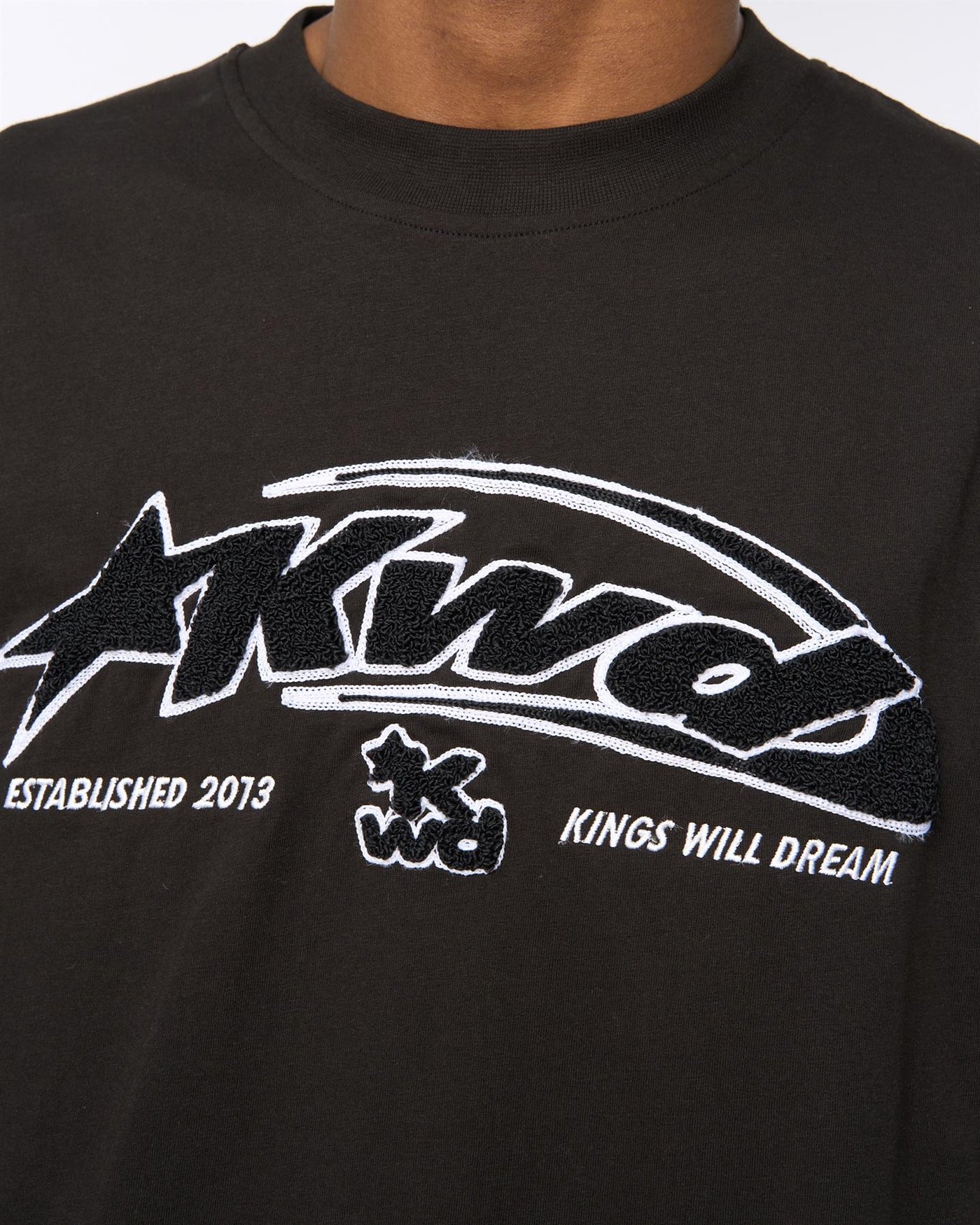 Mens Dashed T-Shirt Black