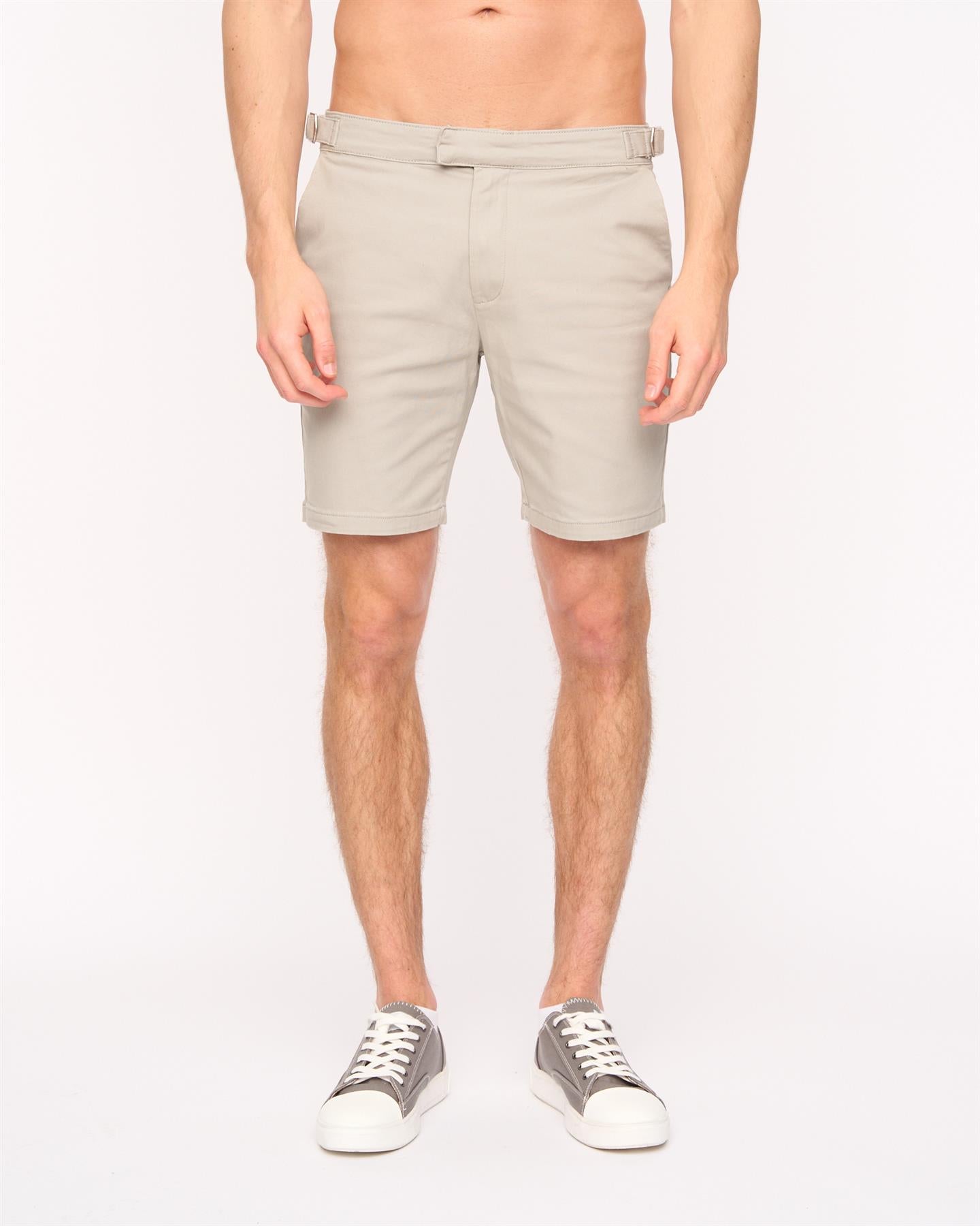 Mens Everett Chino Shorts Light Grey