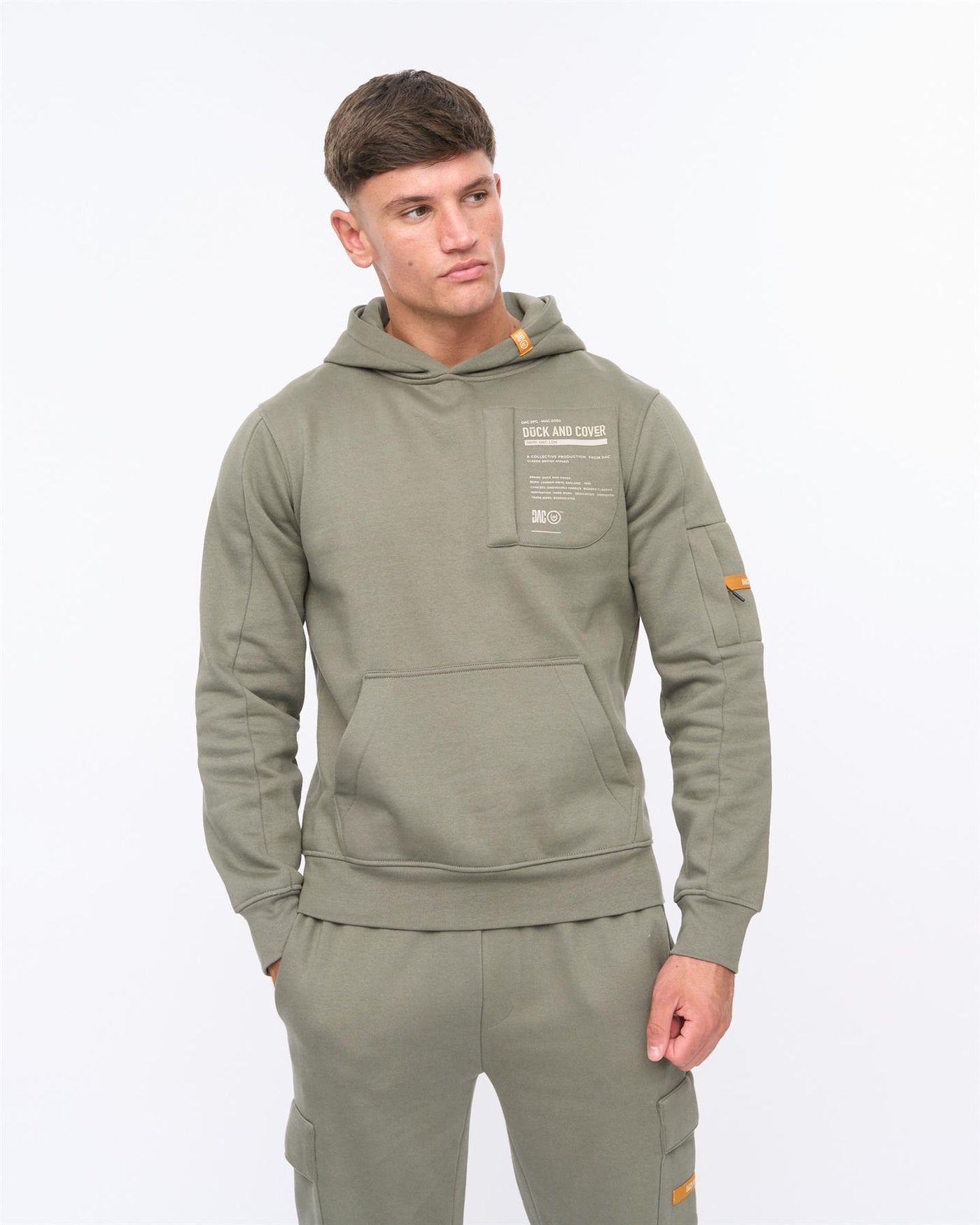 Mens Adamsberg Hoodie Dark Olive