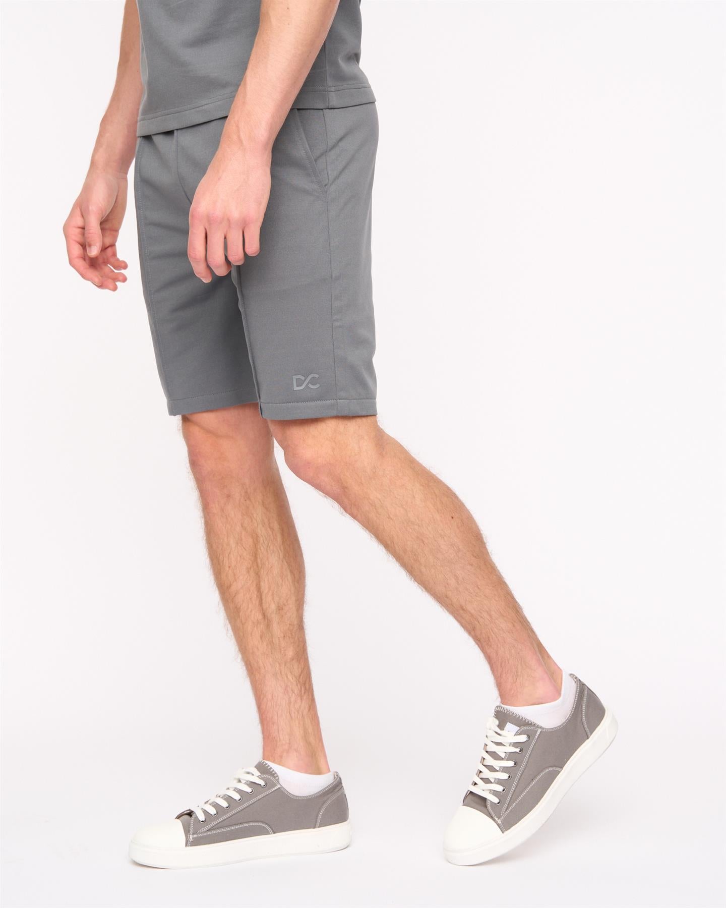 Mens Medford Polo & Shorts Set Grey