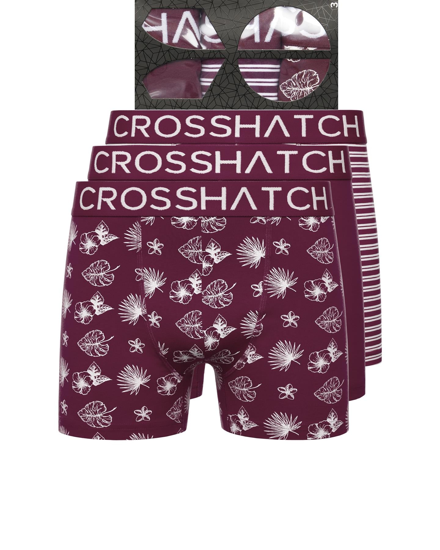 Mens Hovland Boxers 3pk Prune