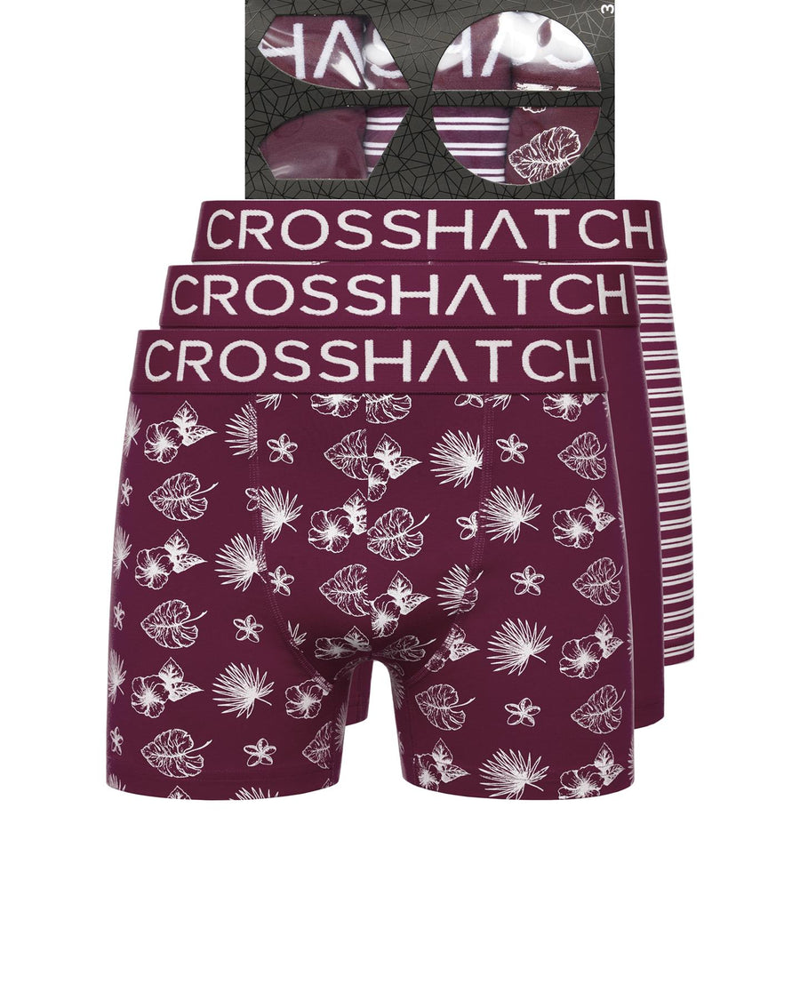 Mens Hovland Boxers 3pk Prune