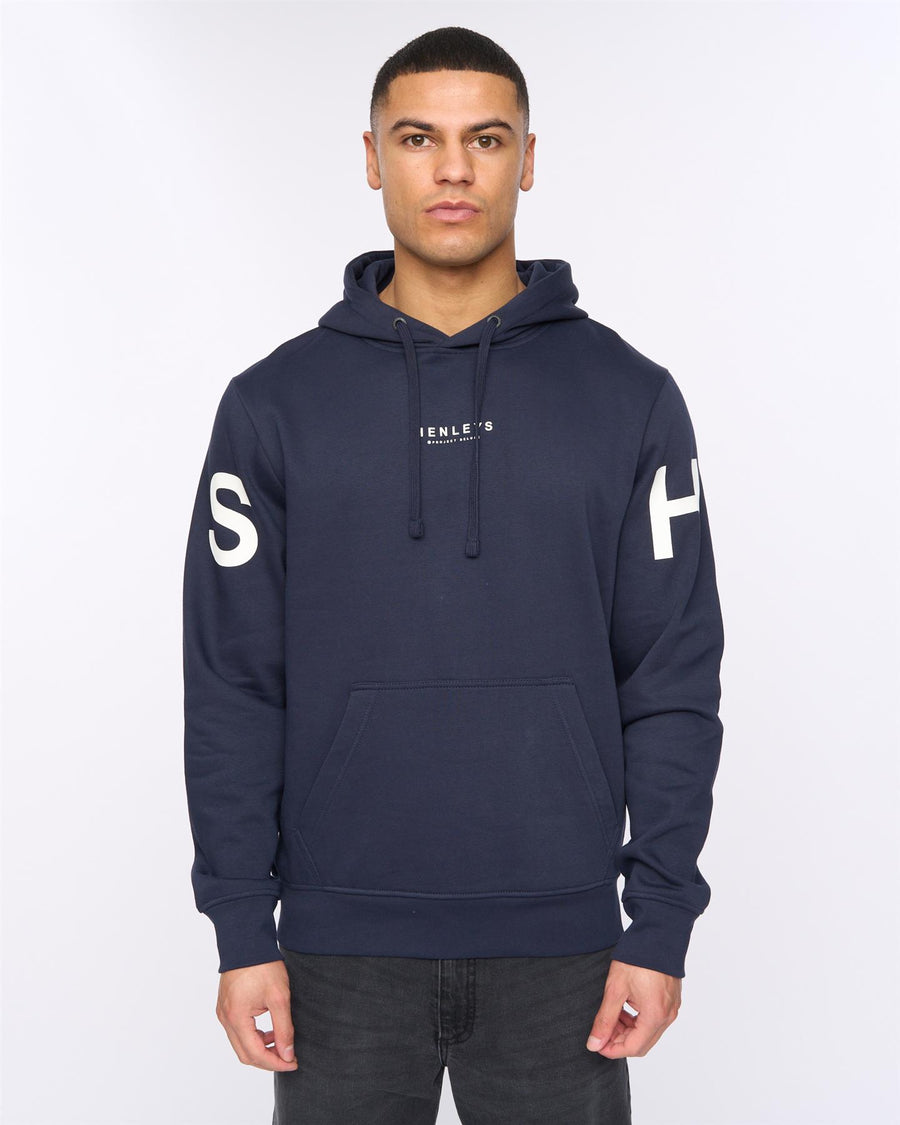 Mens Hensleeve Hoodie Navy