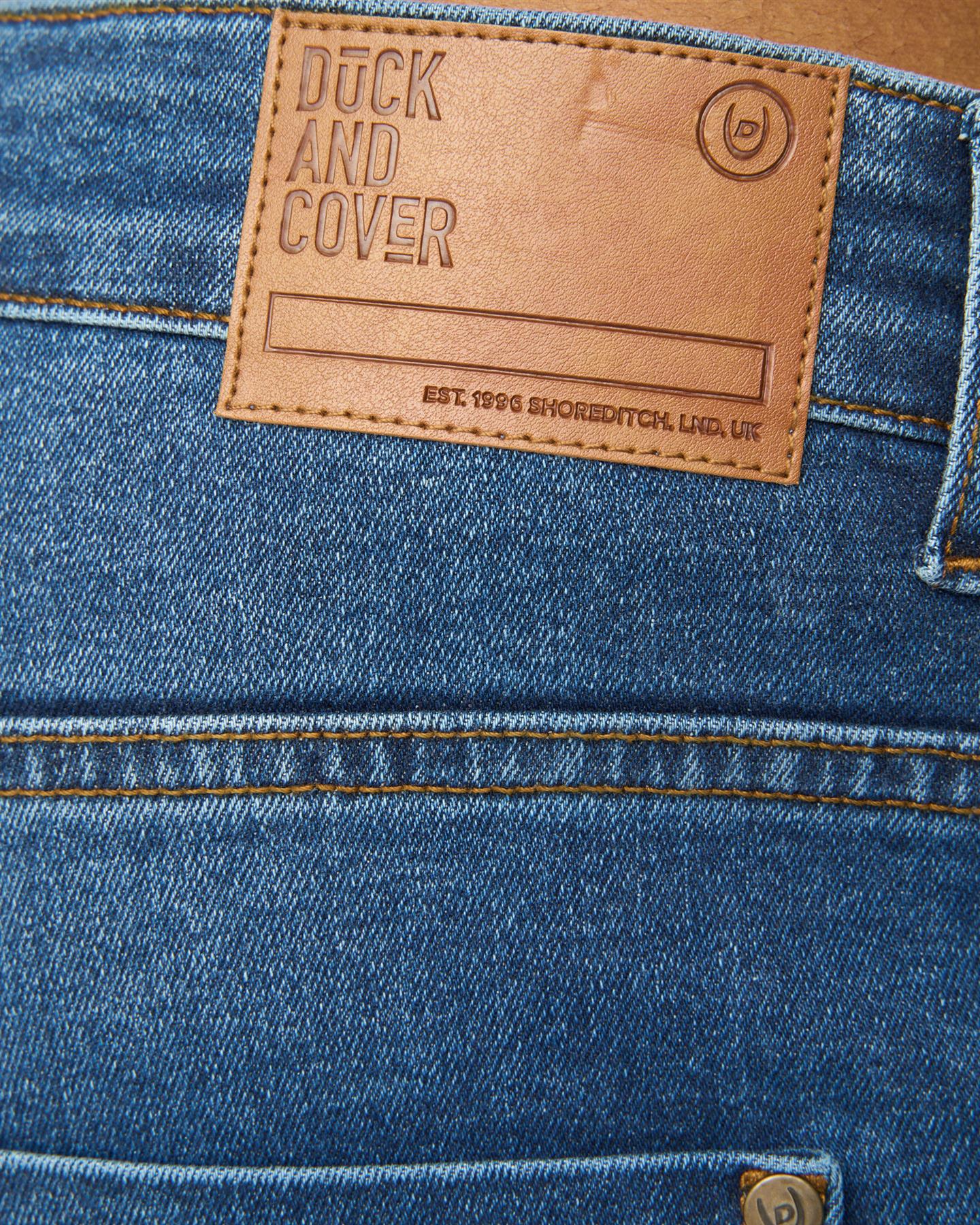 Mens Overburg Tapered Jeans Mid Wash