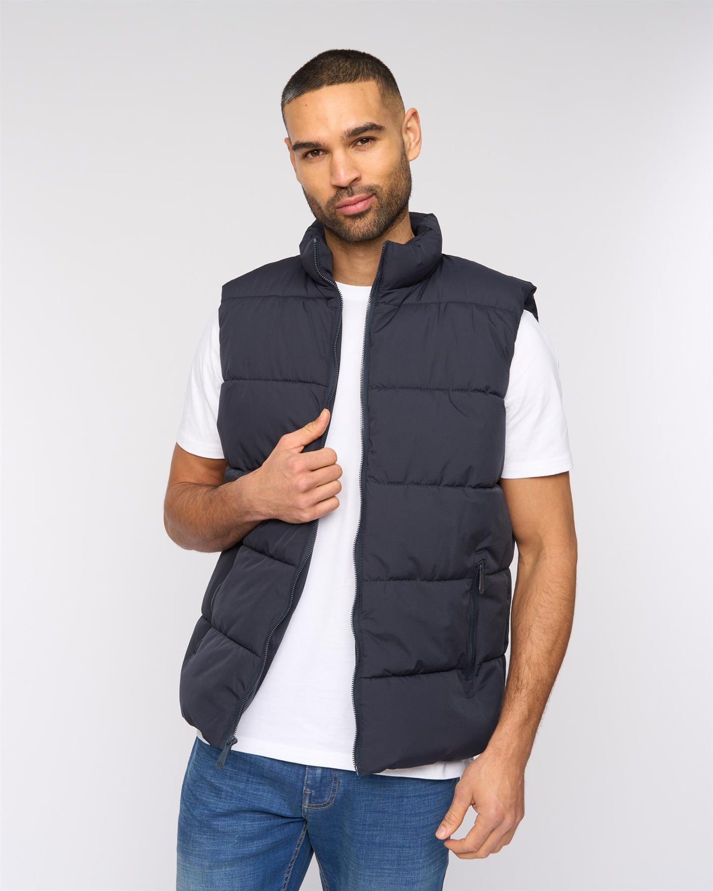 Mens  Stanten Puffer Gilet Navy