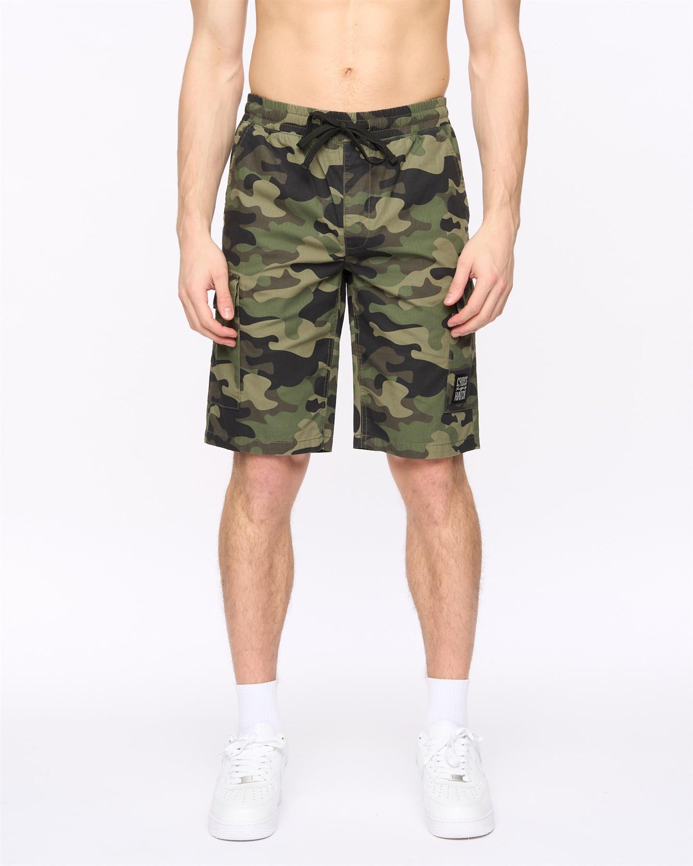 Mens Camtort Camo Shorts Olive Camo