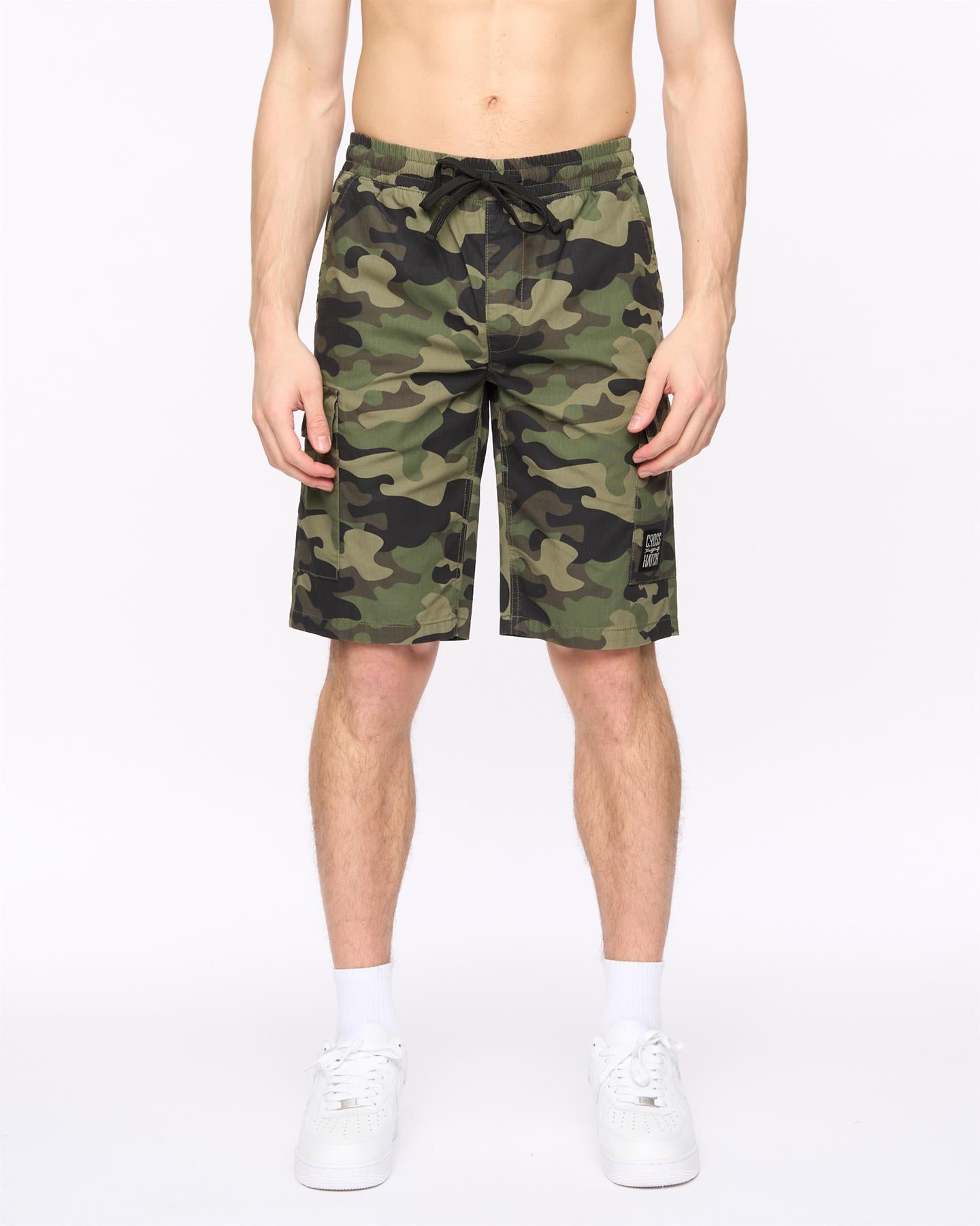 Mens Camtort Camo Shorts Olive Camo