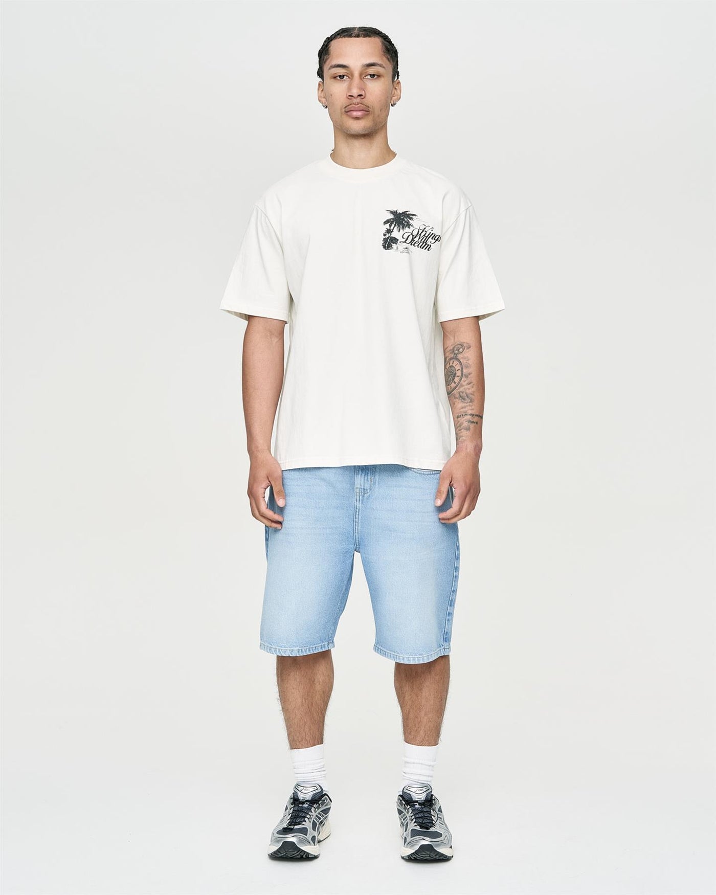 Mens Studio Hotel Tropicana T-Shirt Off White
