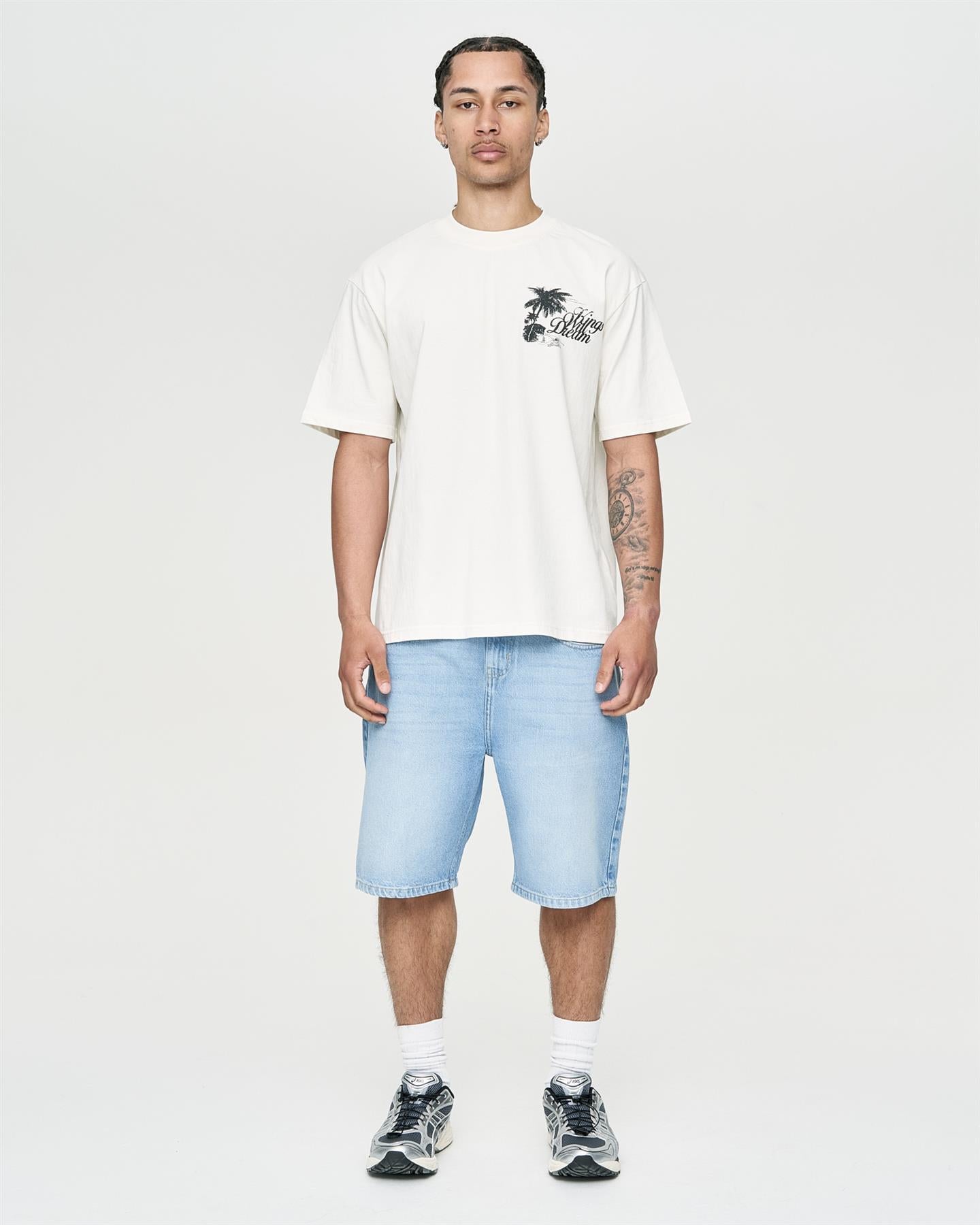 Mens Studio Hotel Tropicana T-Shirt Off White