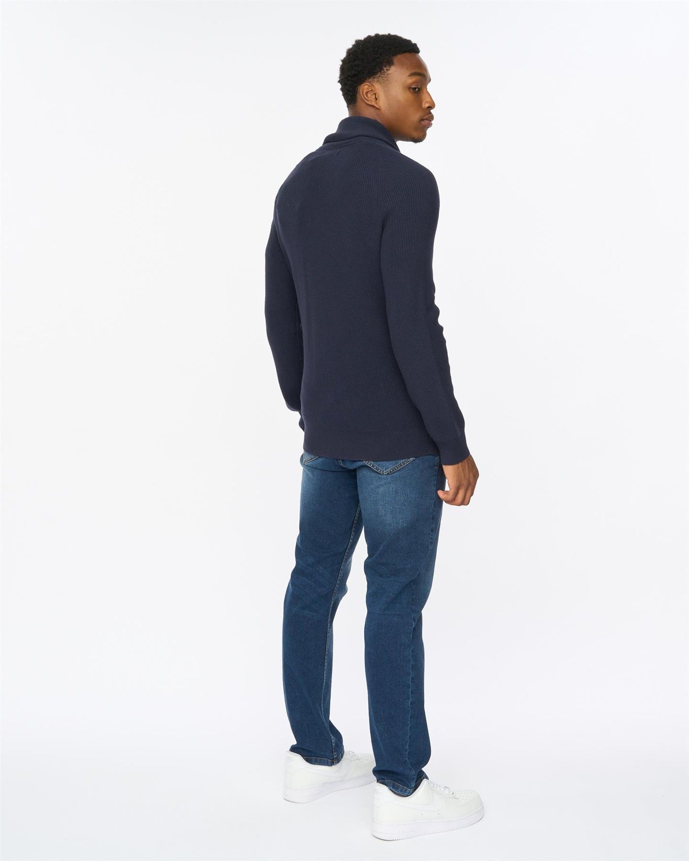 Mens Venosa Shawl Cardigan Navy