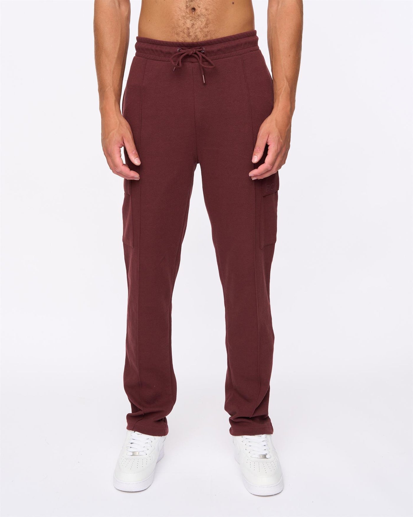 Mens Optimus Combat Joggers Wine