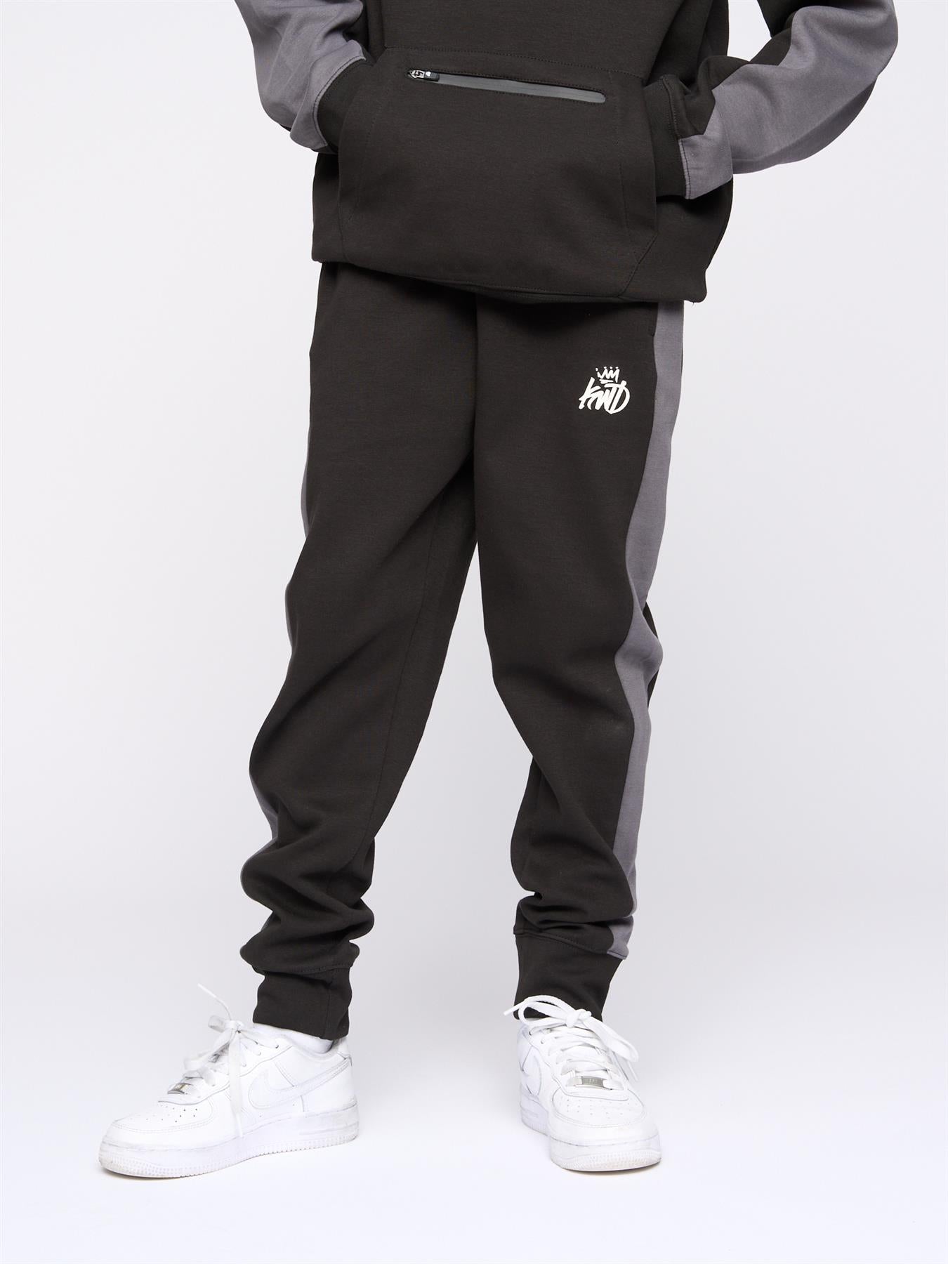 Kids Boys Techy Tracksuit Black