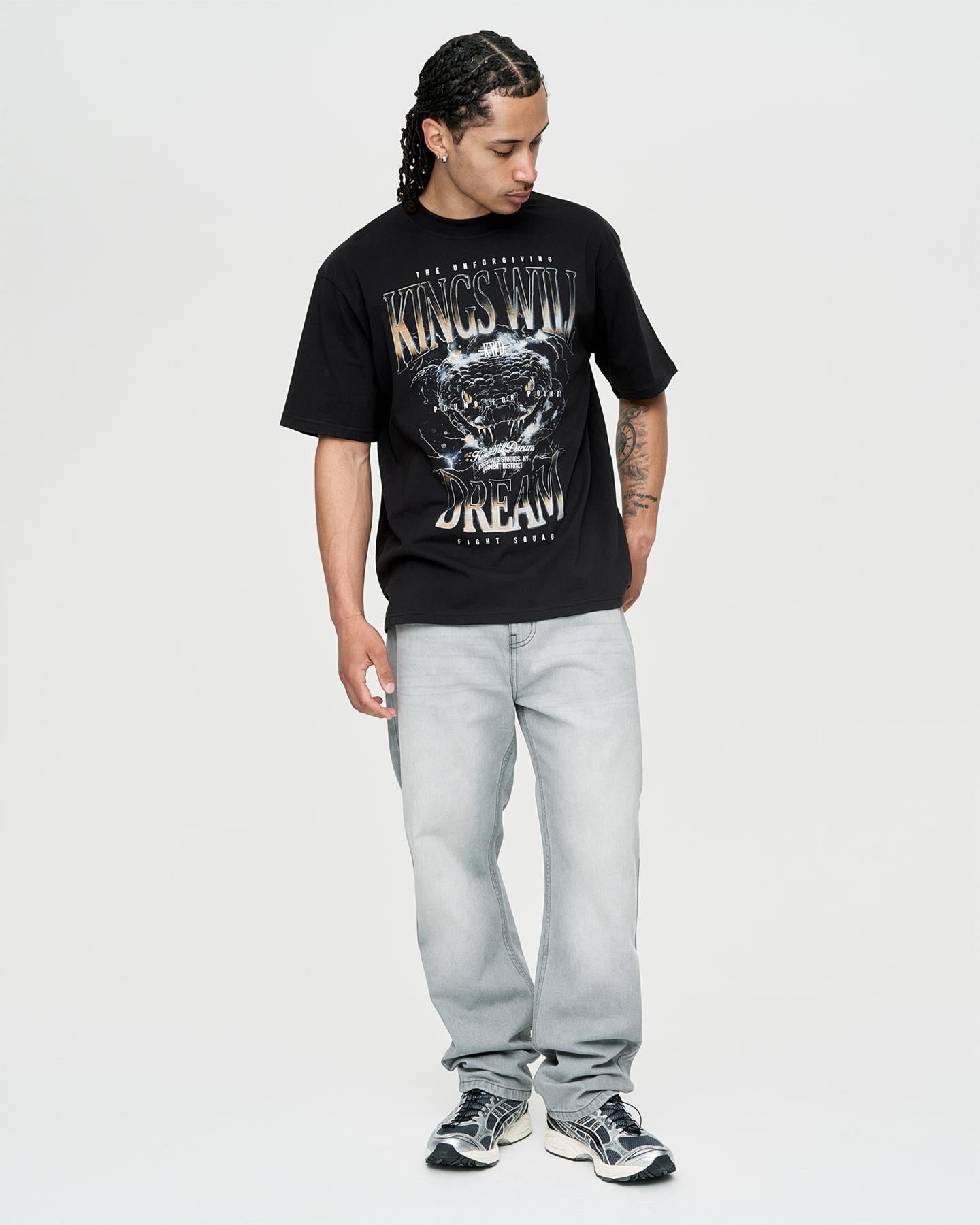 Mens Studio Snake Eyes T-Shirt Black