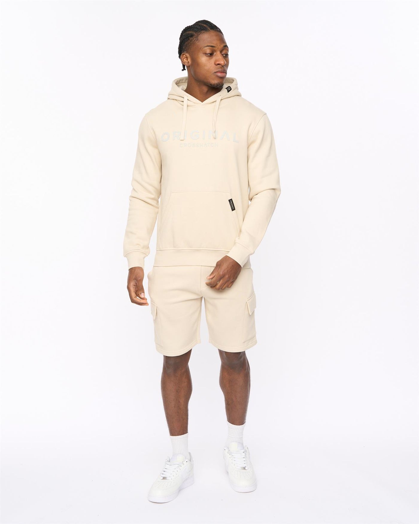 Mens Bardon Hoodie Light Stone