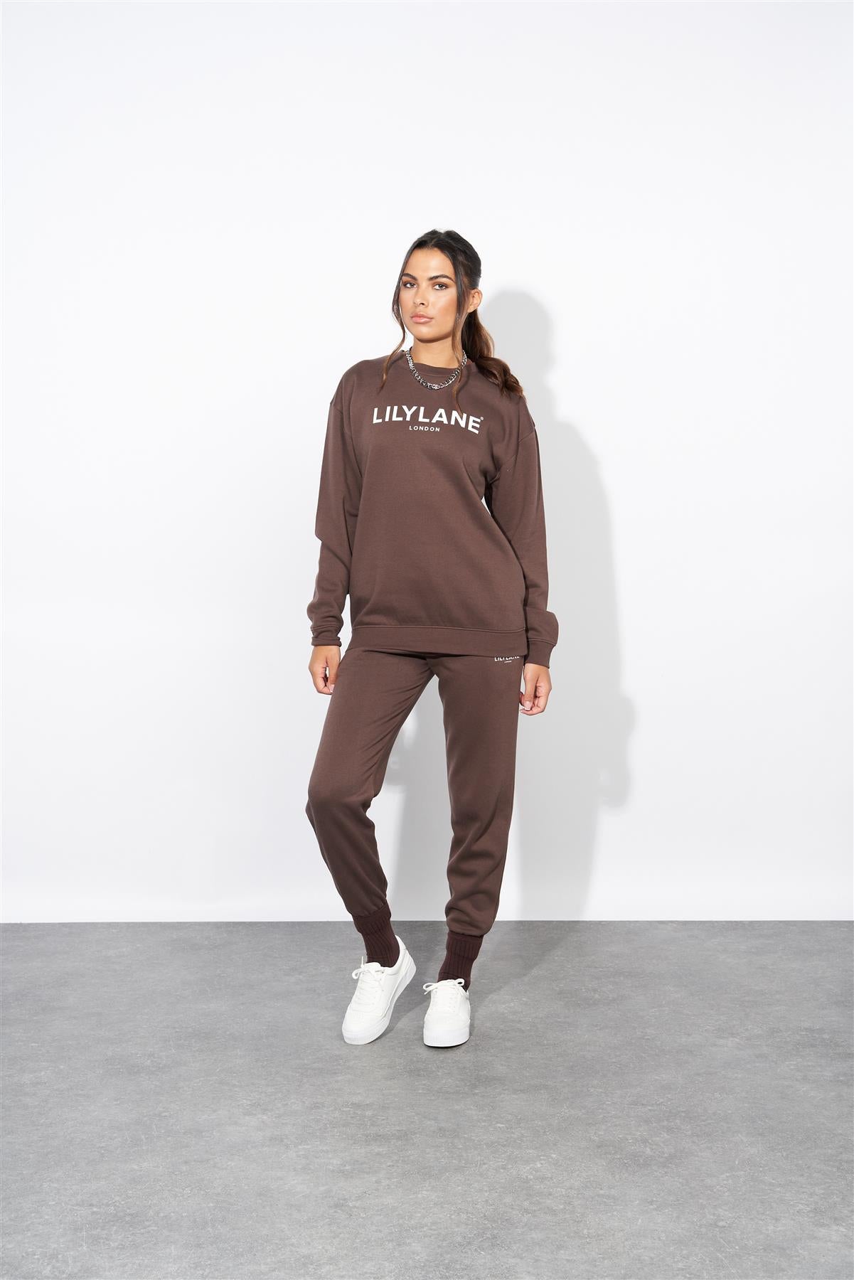 Ladies Lily Lane Valeria Crew Brown