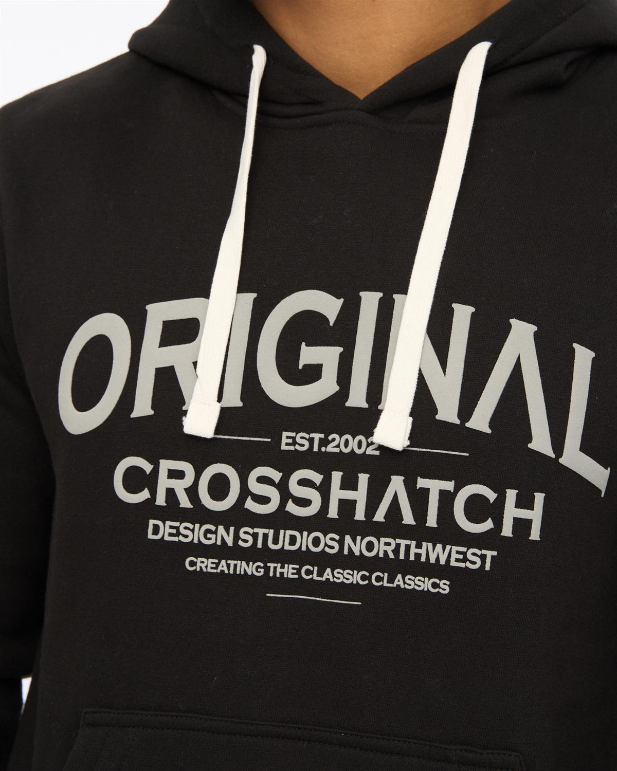 Mens Vintarge Hoodie Black