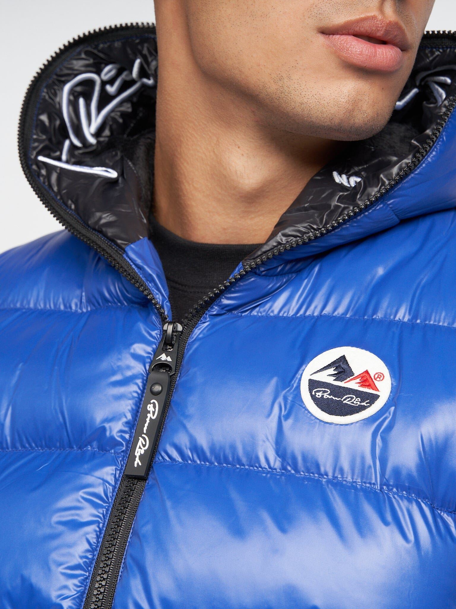 Mateo Hooded Gilet Mid Blue